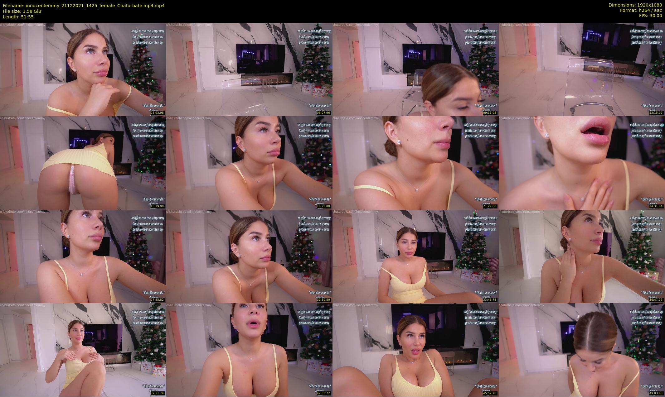 innocentemmy — 52 minute Chaturbate female cam show recording, 1080p, Dec 21, 2021