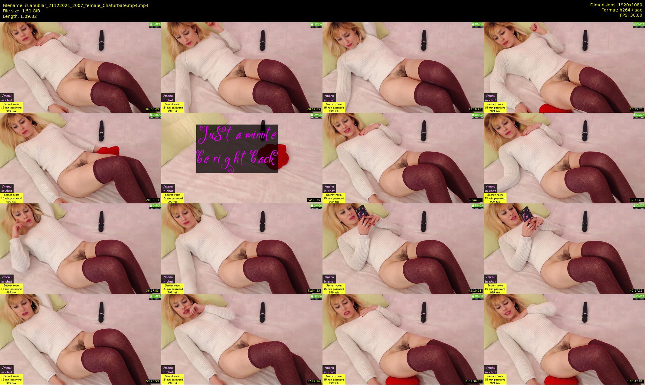 islanublar — 70 minute Chaturbate female cam show recording, 1080p, Dec 21, 2021