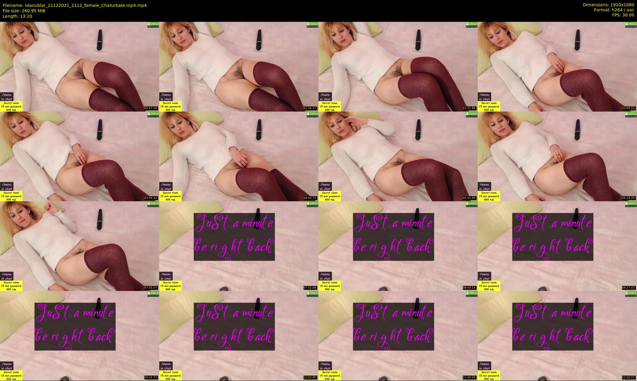 islanublar — 14 minute Chaturbate female cam show recording, 1080p, Dec 21, 2021