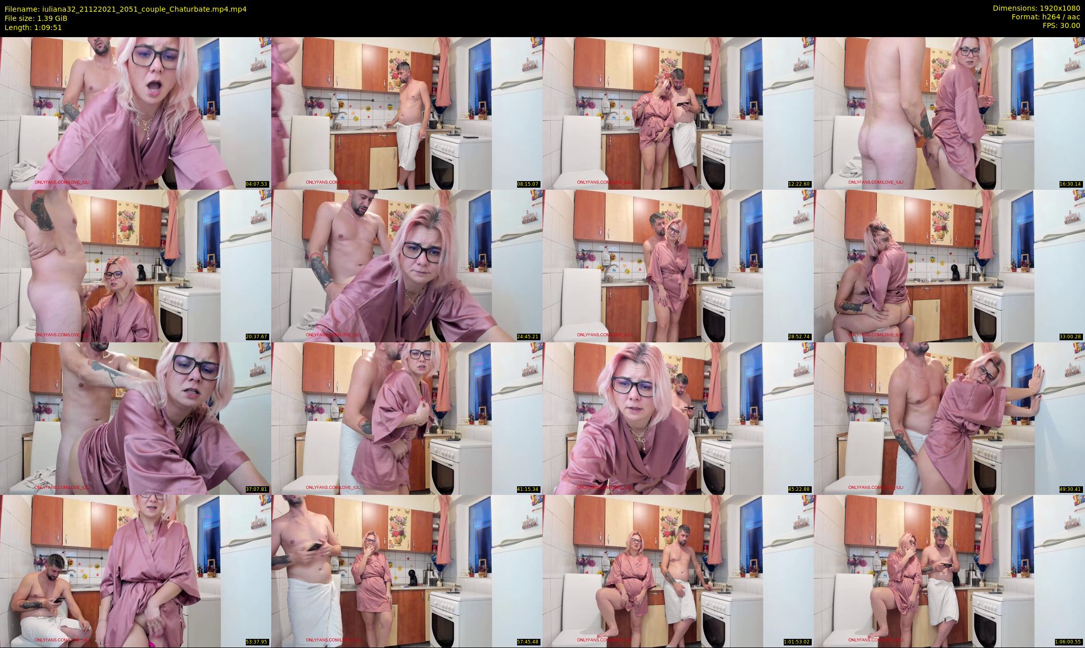 iuliana32 — 70 minute Chaturbate couple cam show recording, 1080p, Dec 21, 2021