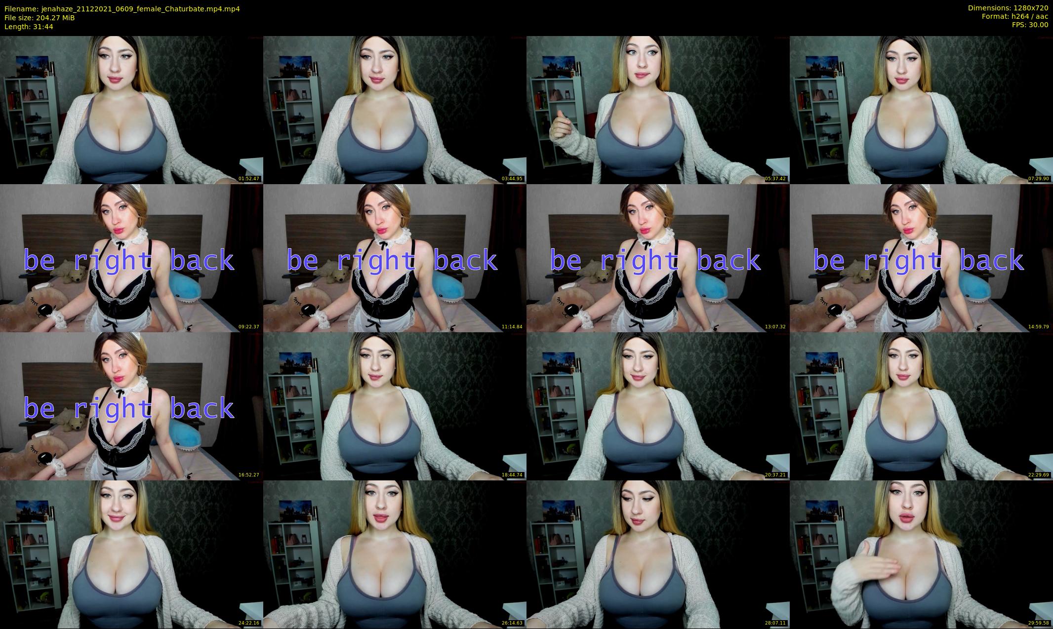 jenahaze — 32 minute Chaturbate female cam show recording, 720p, Dec 21, 2021