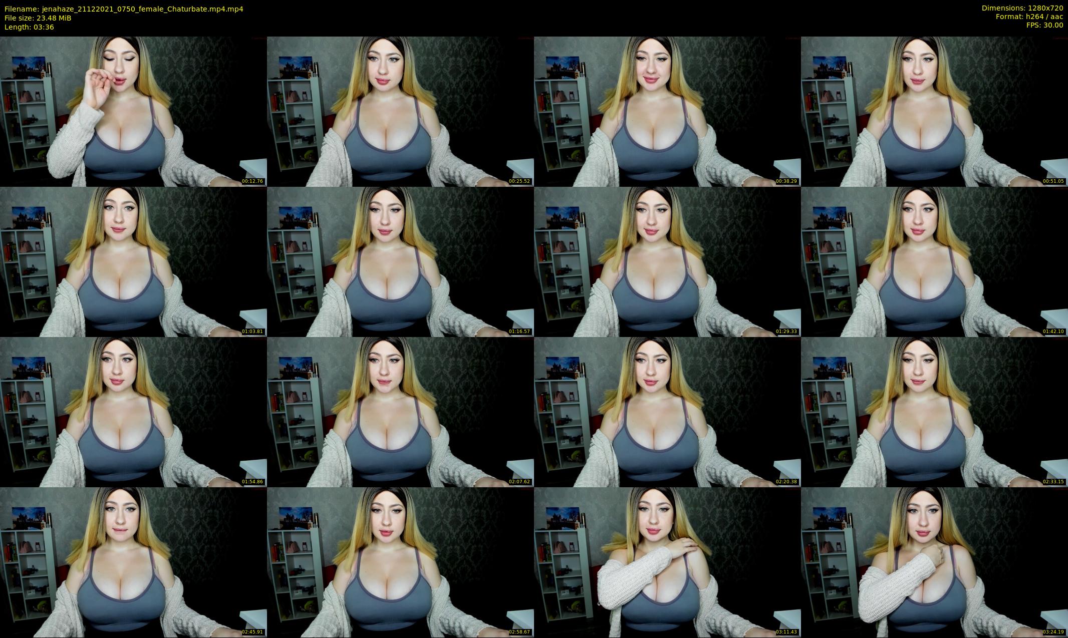 jenahaze — 4 minute Chaturbate female cam show recording, 720p, Dec 21, 2021