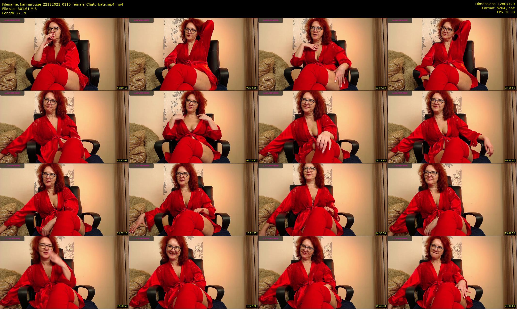 karinarouge — 23 minute Chaturbate female cam show recording, 720p, Dec 22, 2021
