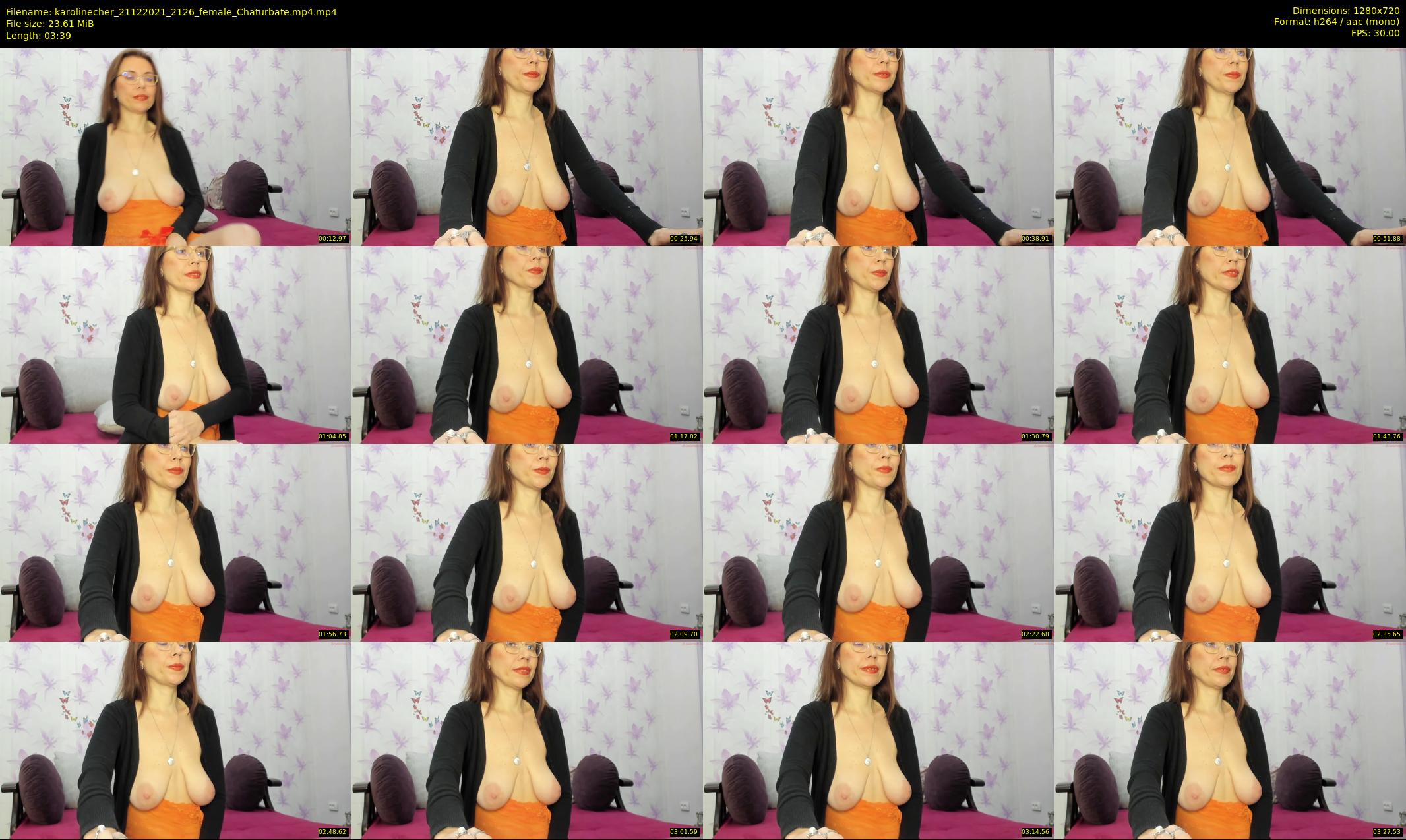 karolinecher — 4 minute Chaturbate female cam show recording, 720p, Dec 21, 2021
