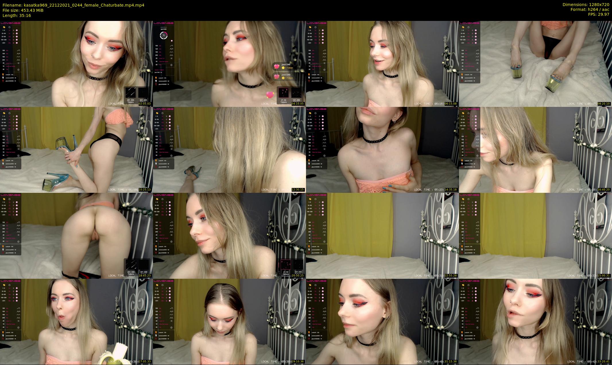 kasatka969 — 36 minute Chaturbate female cam show recording, 720p, Dec 22, 2021