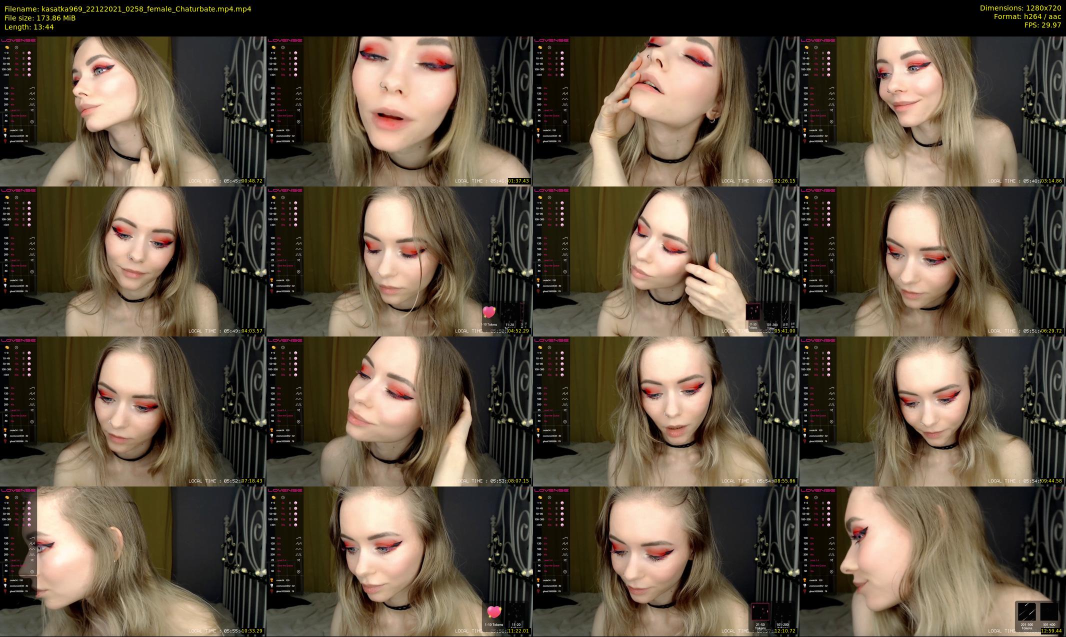 kasatka969 — 14 minute Chaturbate female cam show recording, 720p, Dec 22, 2021