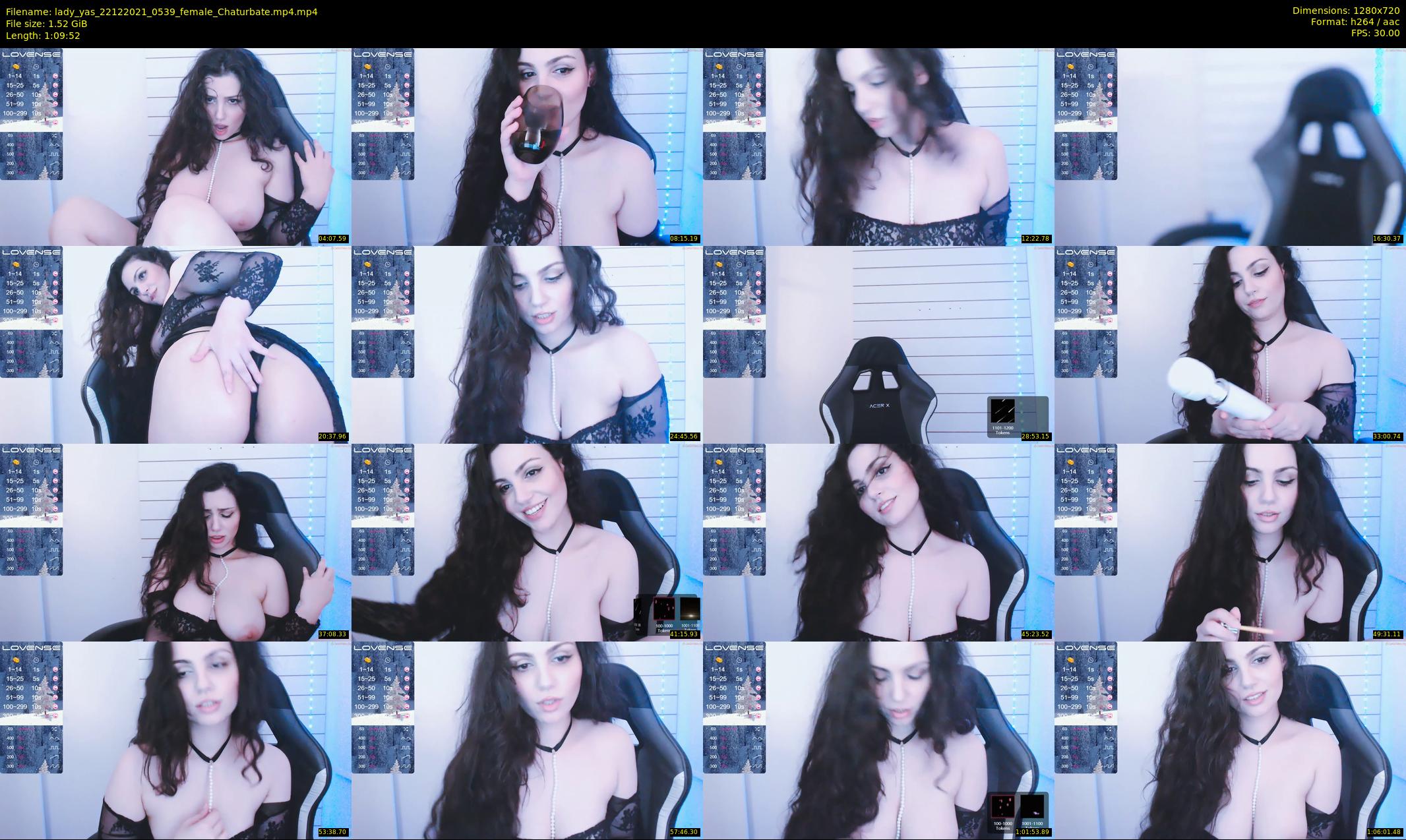 lady_yas — 70 minute Chaturbate female cam show recording, 720p, Dec 22, 2021