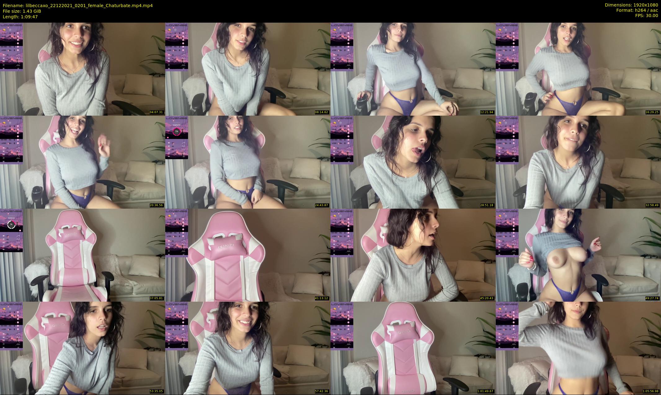 lilbeccaxo — 70 minute Chaturbate female cam show recording, 1080p, Dec 22, 2021