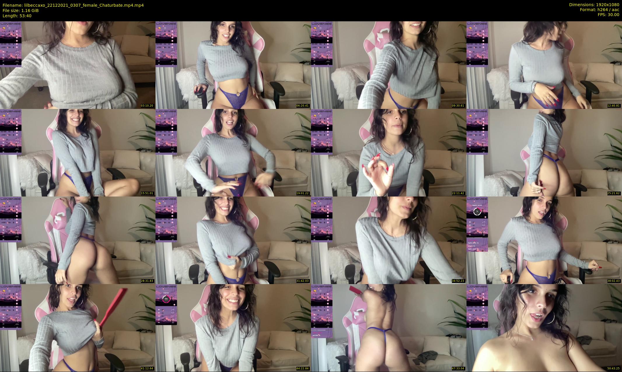 lilbeccaxo — 54 minute Chaturbate female cam show recording, 1080p, Dec 22, 2021