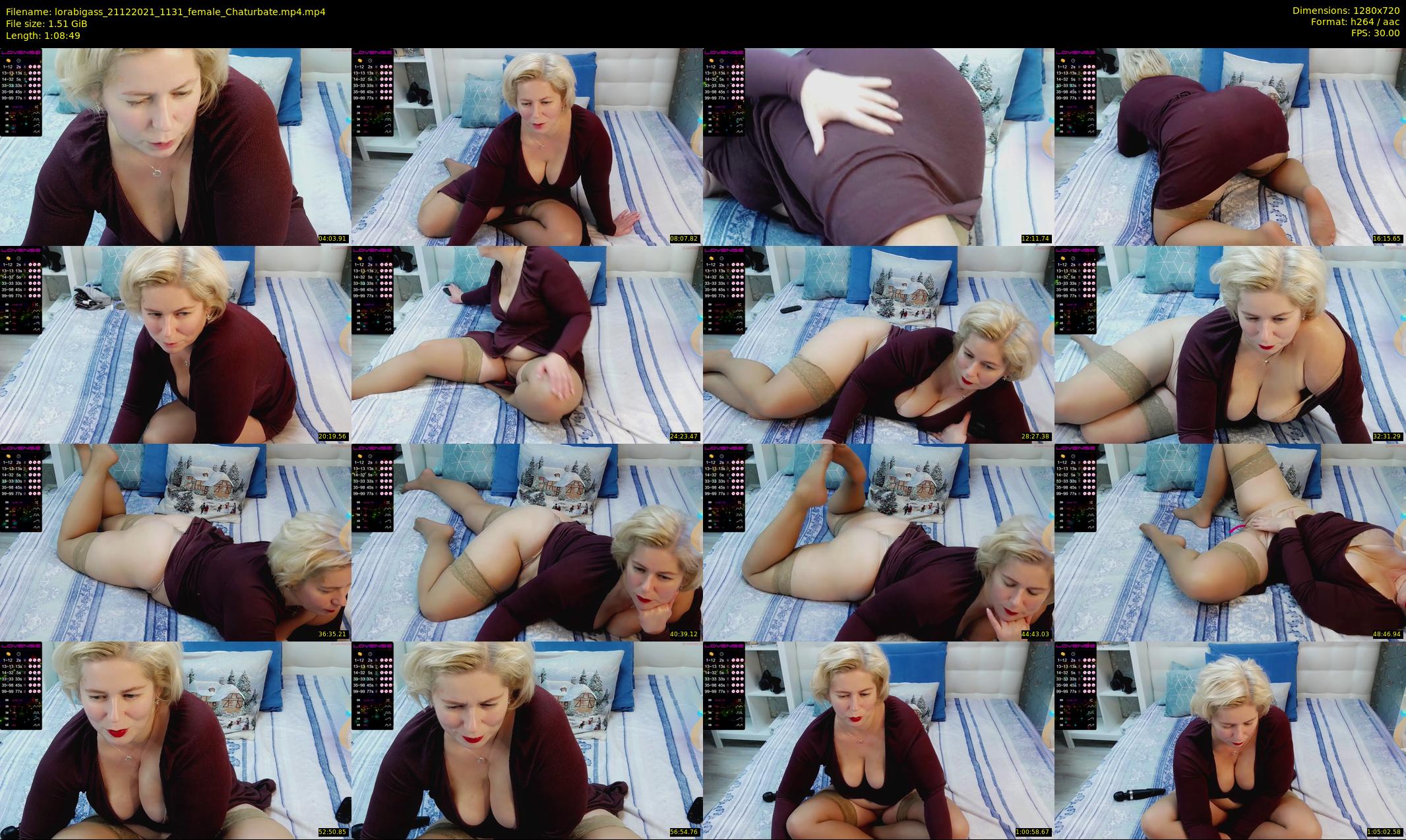 lorabigass — 69 minute Chaturbate female cam show recording, 720p, Dec 21, 2021