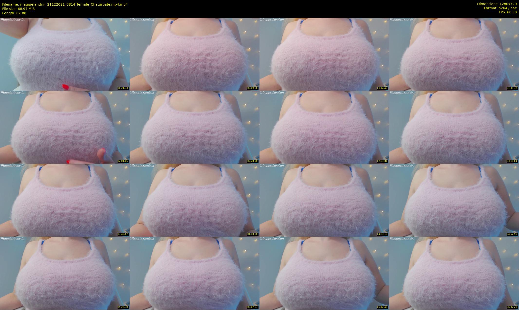 maggielandrin — 7 minute Chaturbate female cam show recording, 720p, Dec 21, 2021