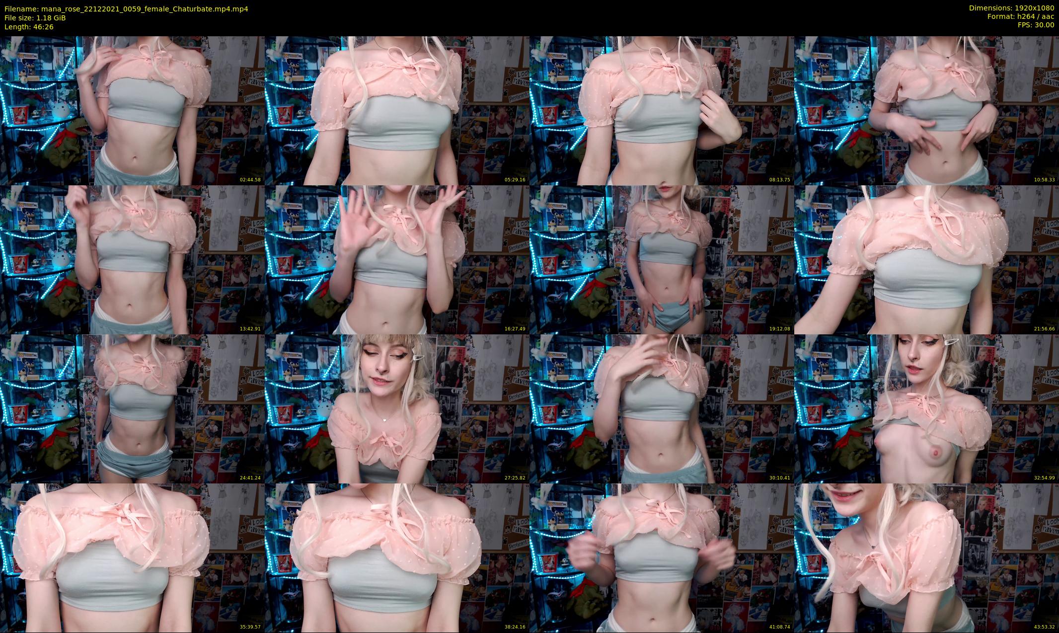 mana_rose — 47 minute Chaturbate female cam show recording, 1080p, Dec 22, 2021