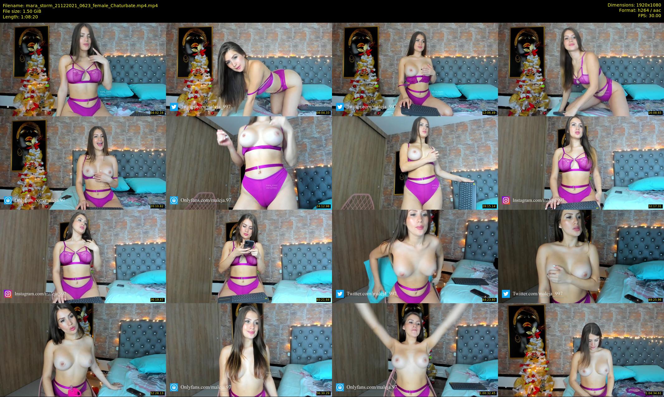 mara_storm — 69 minute Chaturbate female cam show recording, 1080p, Dec 21, 2021