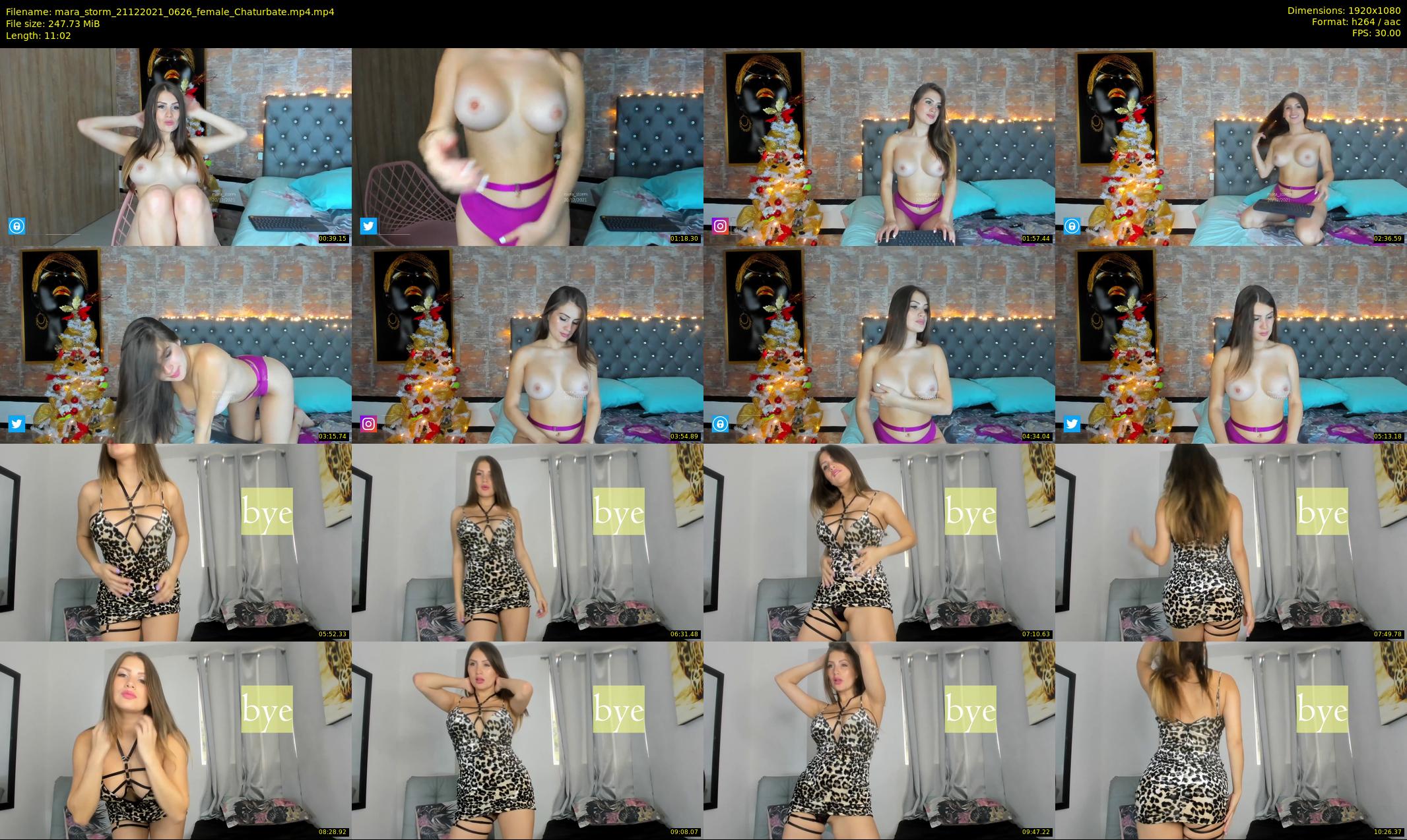 mara_storm — 12 minute Chaturbate female cam show recording, 1080p, Dec 21, 2021