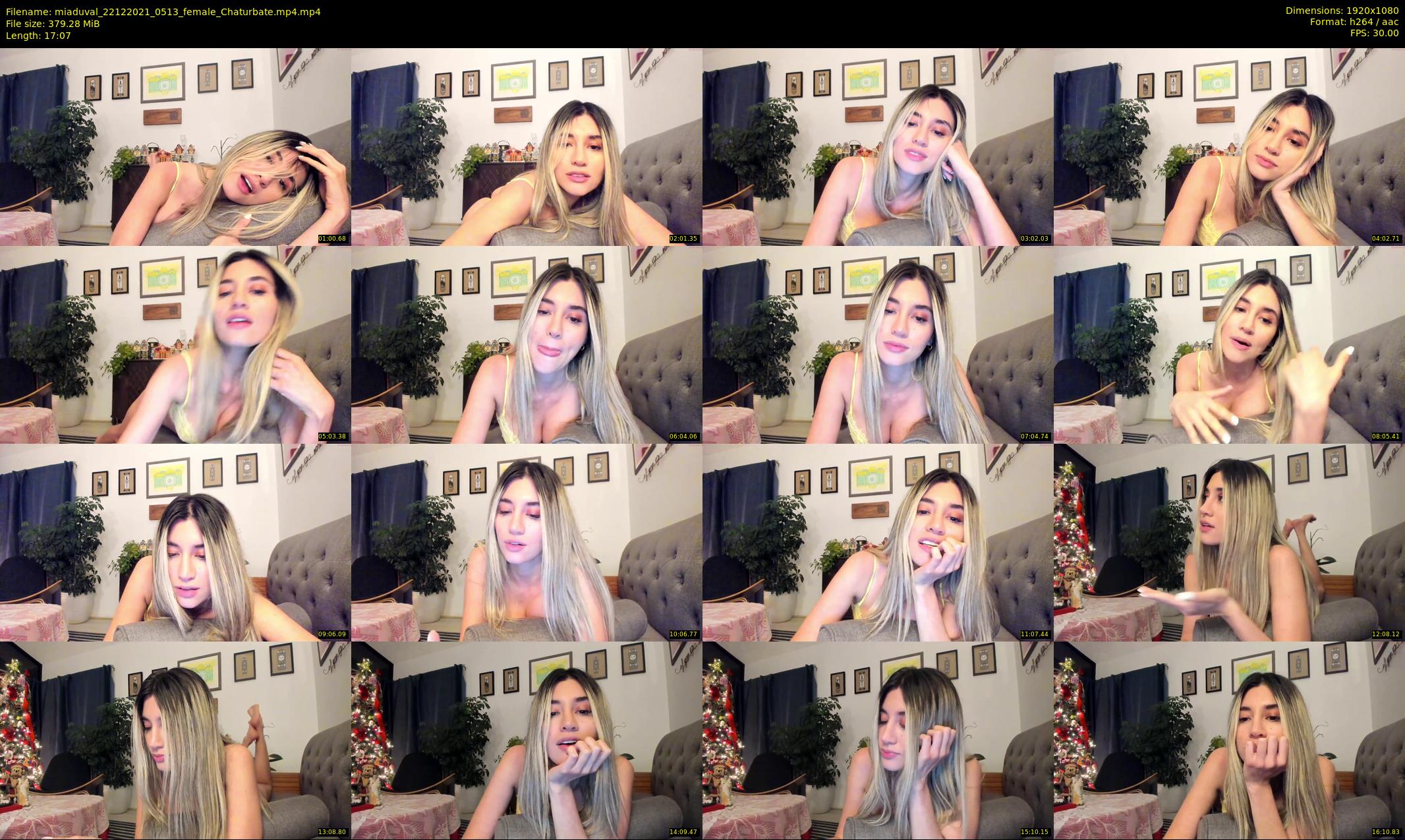 miaduval — 18 minute Chaturbate female cam show recording, 1080p, Dec 22, 2021