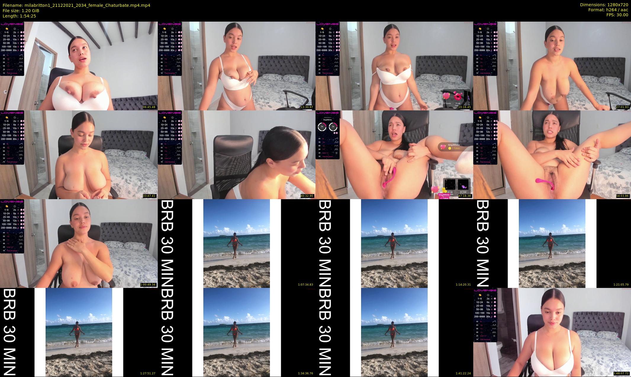 milabritton1 — 115 minute Chaturbate female cam show recording, 720p, Dec 21, 2021