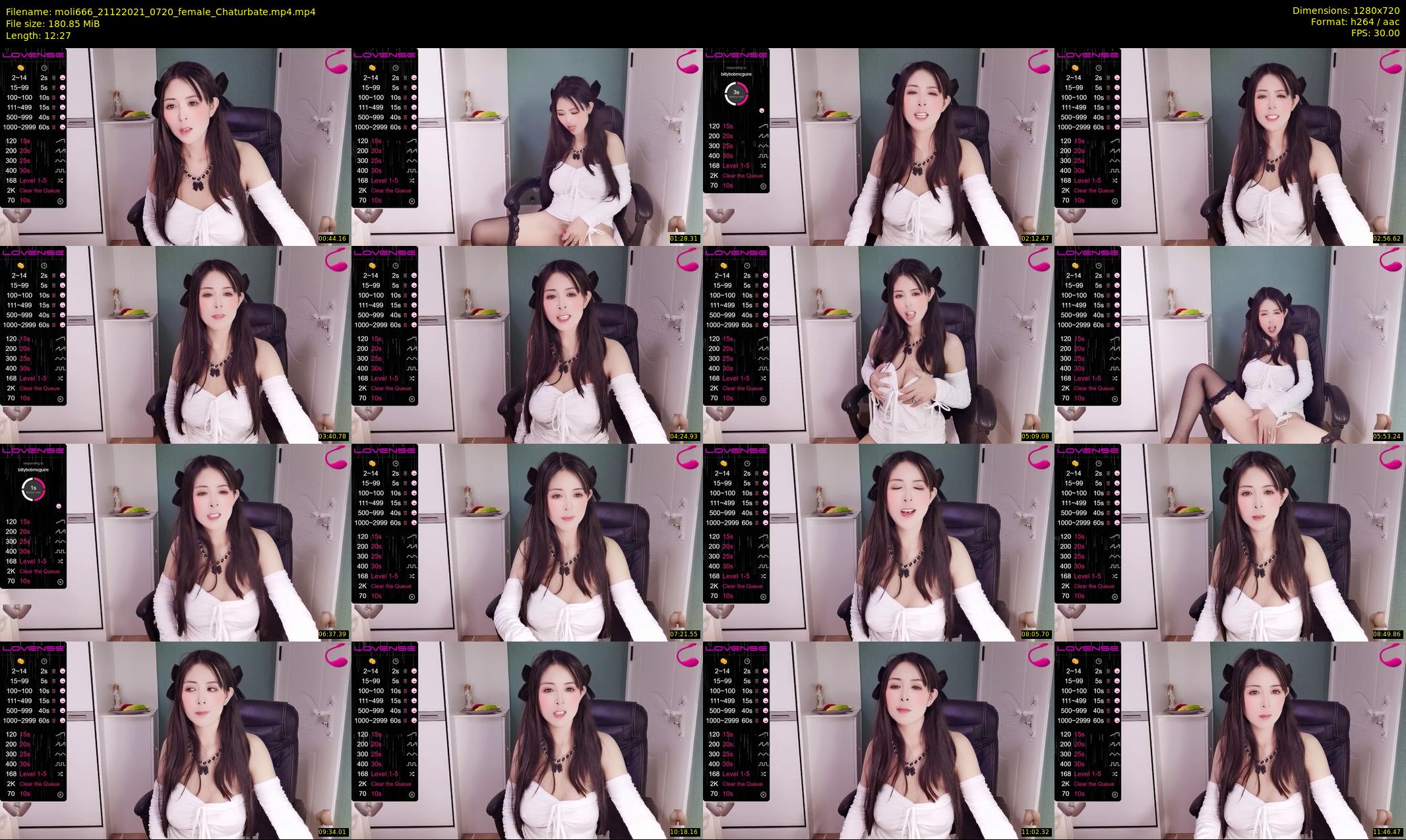 moli666 — 13 minute Chaturbate female cam show recording, 720p, Dec 21, 2021