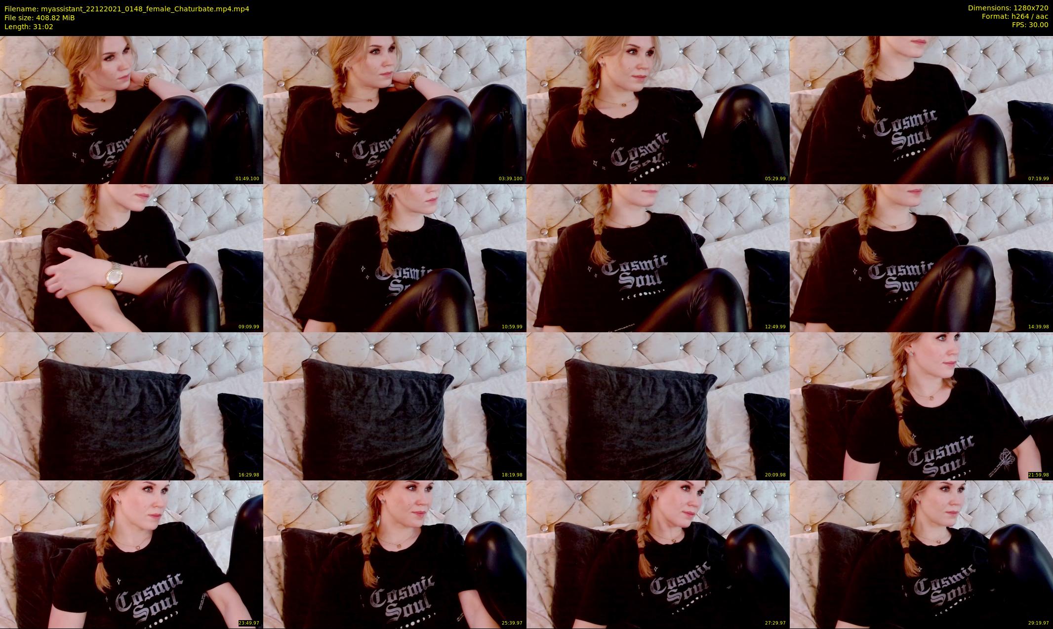 myassistant — 32 minute Chaturbate female cam show recording, 720p, Dec 22, 2021