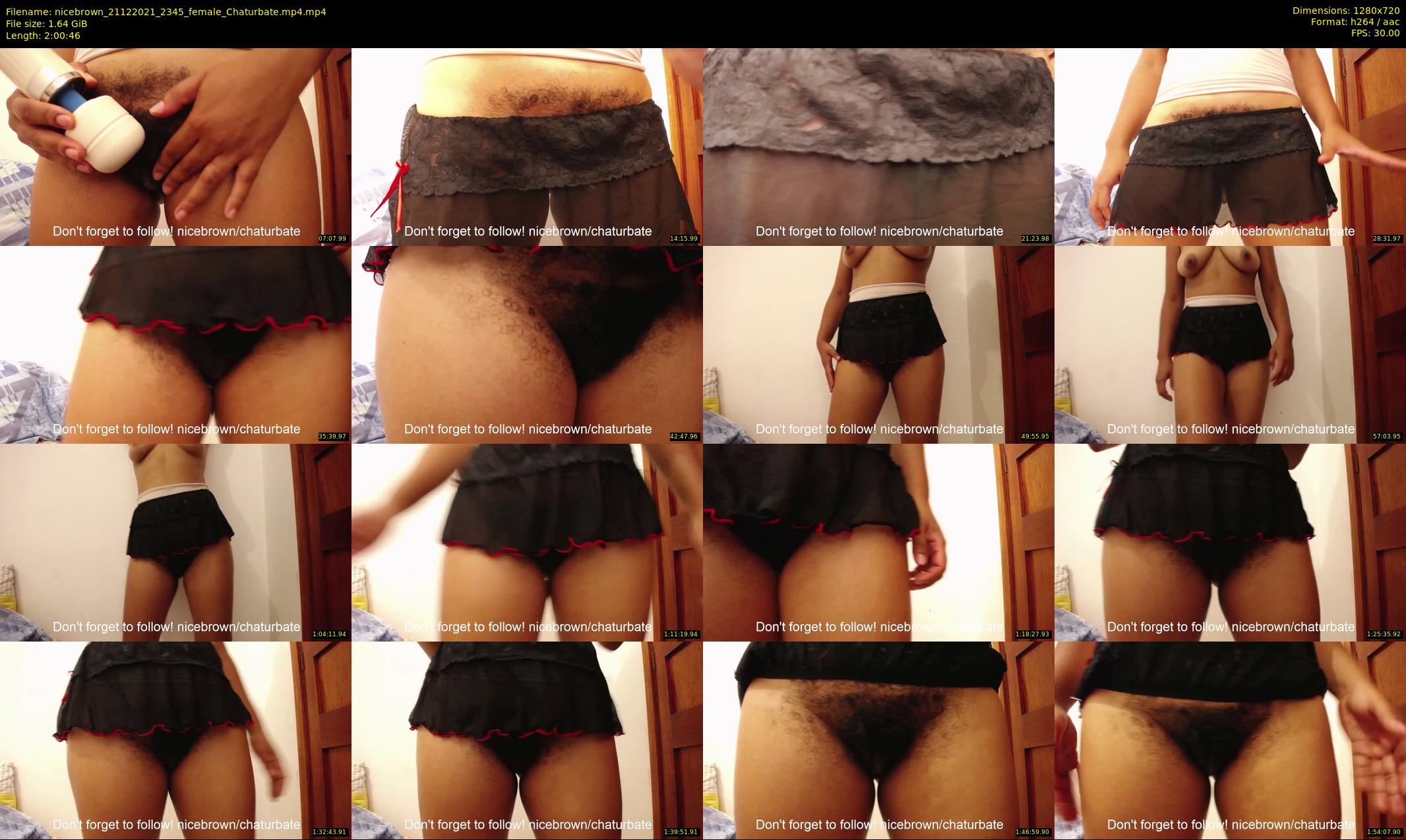 nicebrown — 121 minute Chaturbate female cam show recording, 720p, Dec 21, 2021