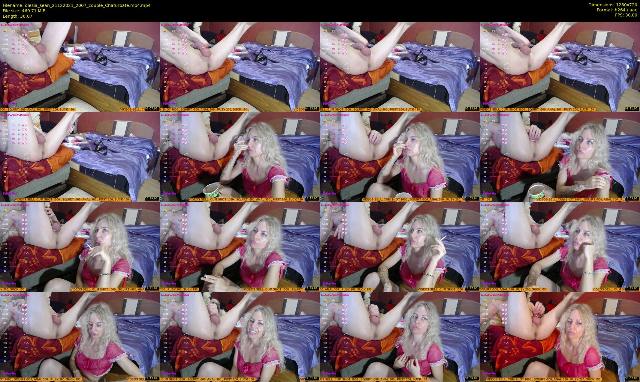 olesia_sean — 37 minute Chaturbate couple cam show recording, 720p, Dec 21, 2021