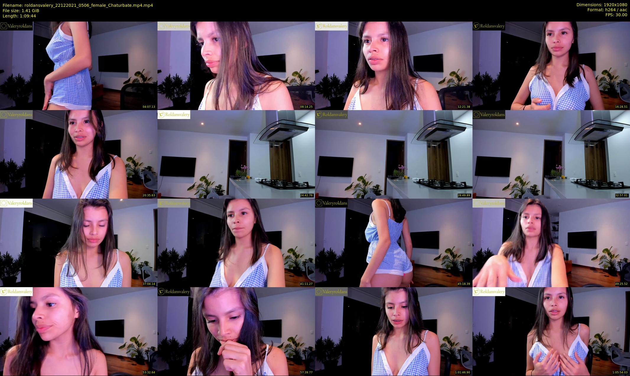 roldansvalery — 70 minute Chaturbate female cam show recording, 1080p, Dec 22, 2021