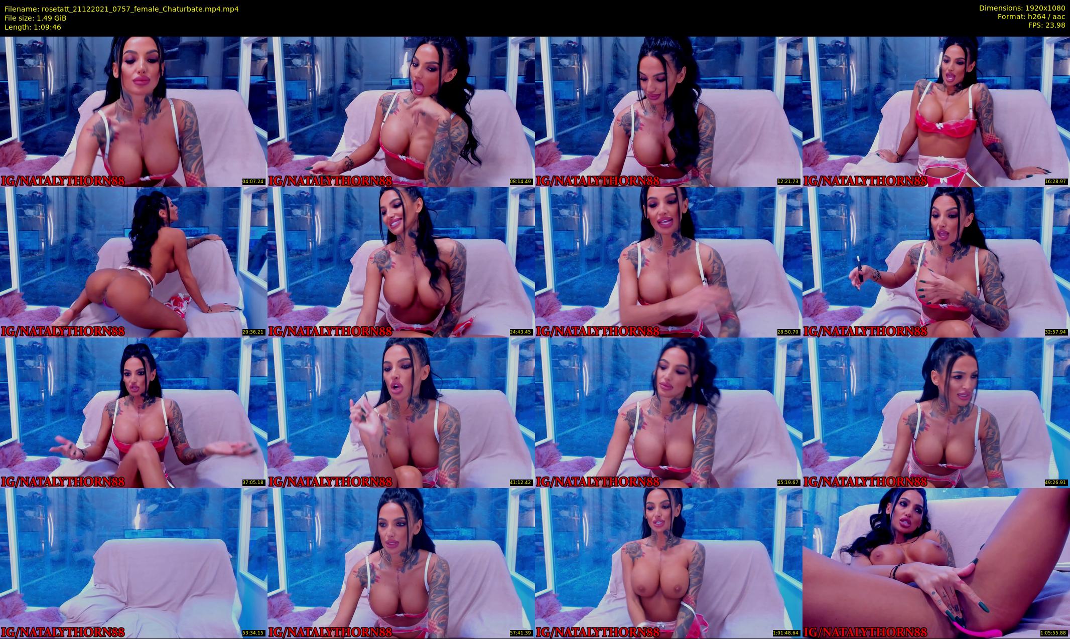 rosetatt — 70 minute Chaturbate female cam show recording, 1080p, Dec 21, 2021