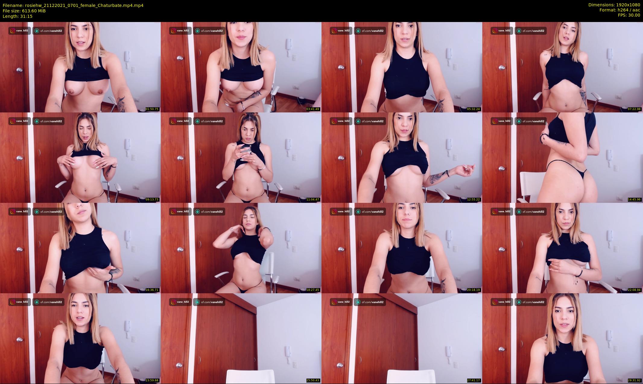 rosiehw — 32 minute Chaturbate couple cam show recording, 1080p, Dec 21, 2021