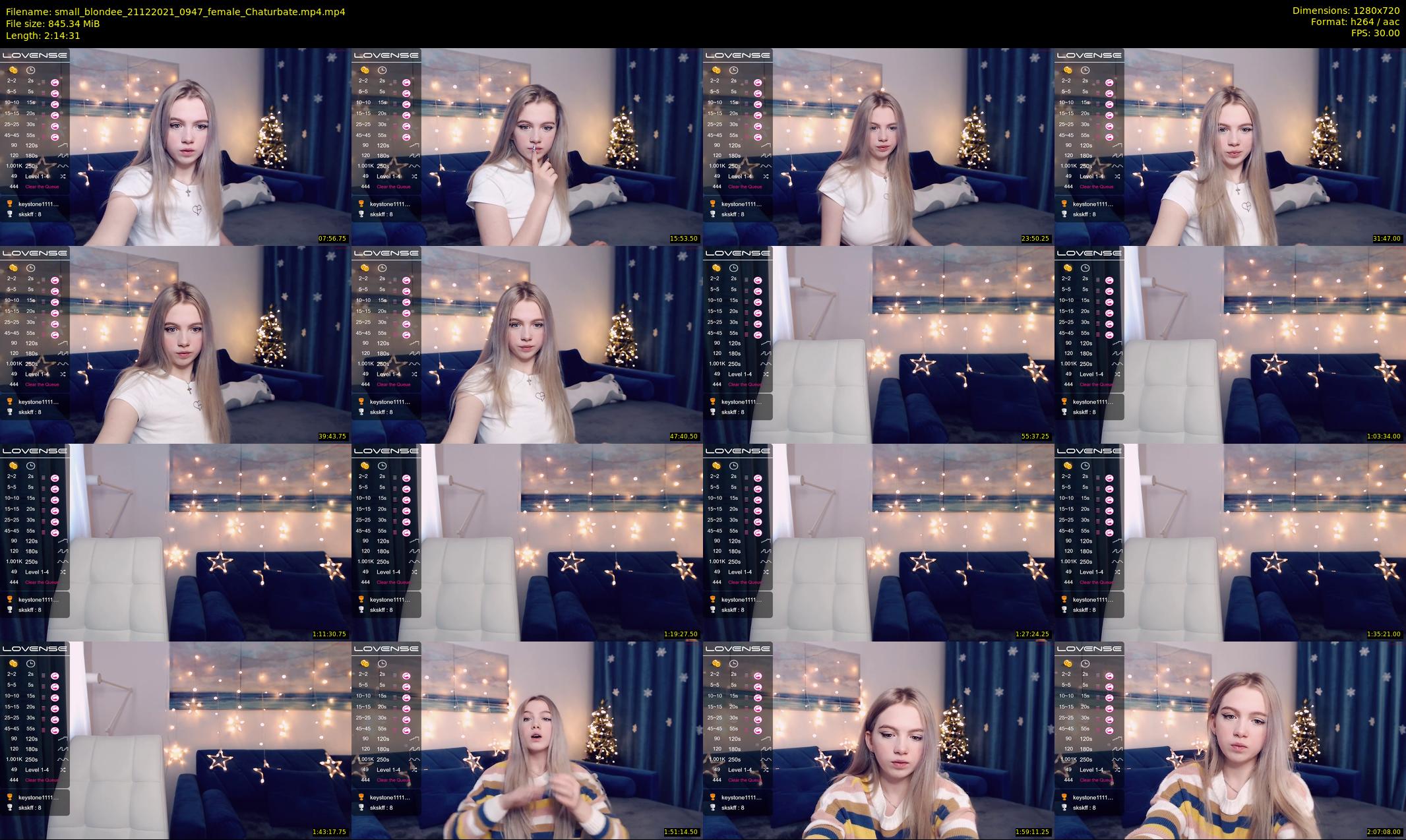 small_blondee — 135 minute Chaturbate female cam show recording, 720p, Dec 21, 2021