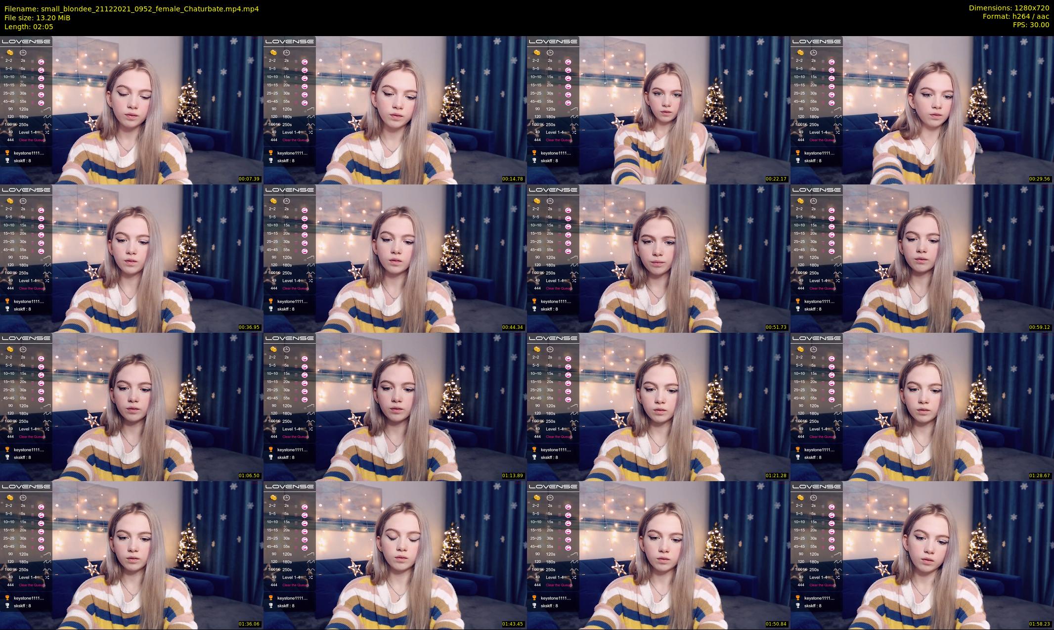 small_blondee — 3 minute Chaturbate female cam show recording, 720p, Dec 21, 2021