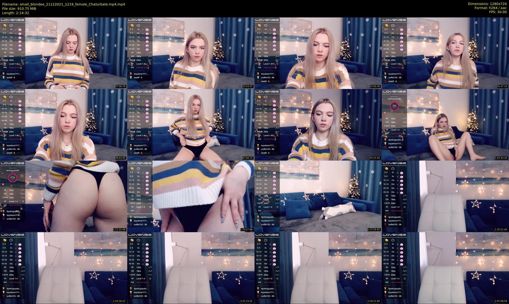 small_blondee — 135 minute Chaturbate female cam show recording, 720p, Dec 21, 2021