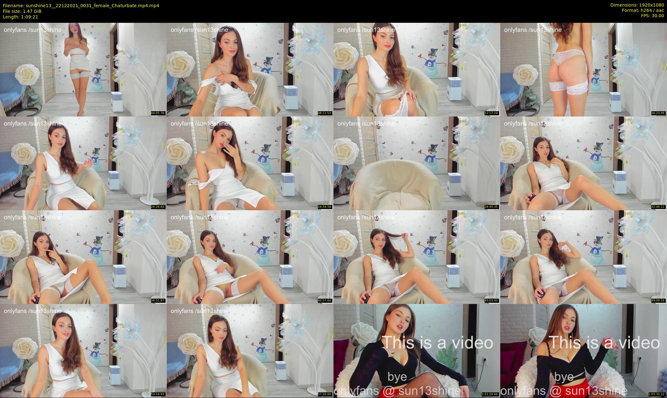 sunshine13_ — 70 minute Chaturbate female cam show recording, 1080p, Dec 22, 2021
