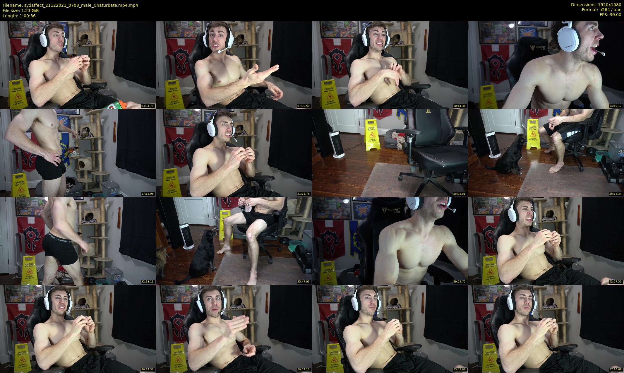 sydaffect — 61 minute Chaturbate male cam show recording, 1080p, Dec 21, 2021