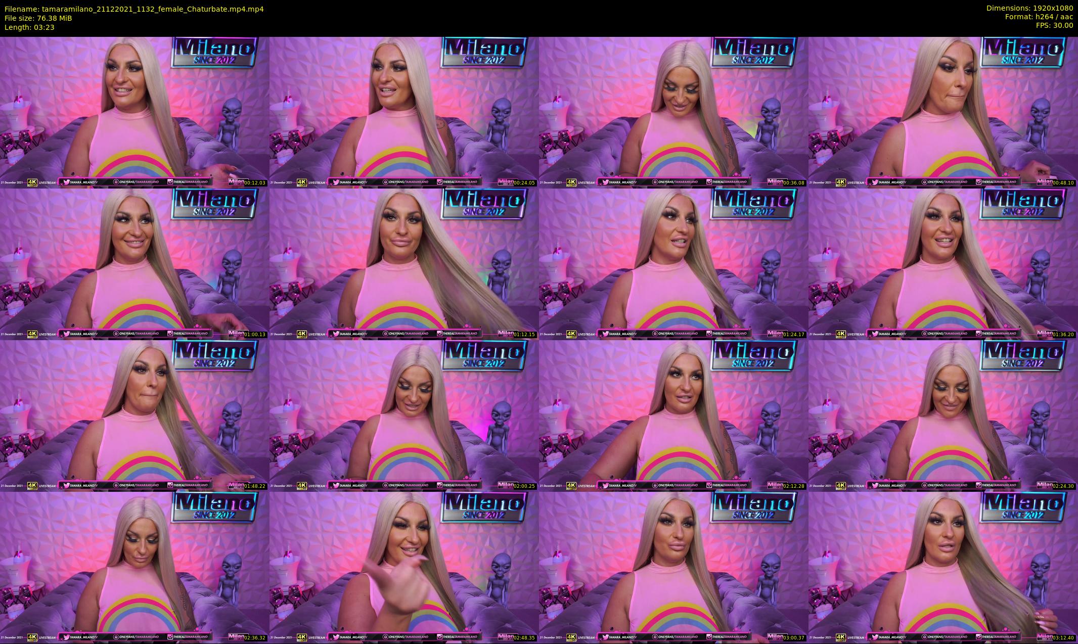 tamaramilano — 4 minute Chaturbate female cam show recording, 1080p, Dec 21, 2021