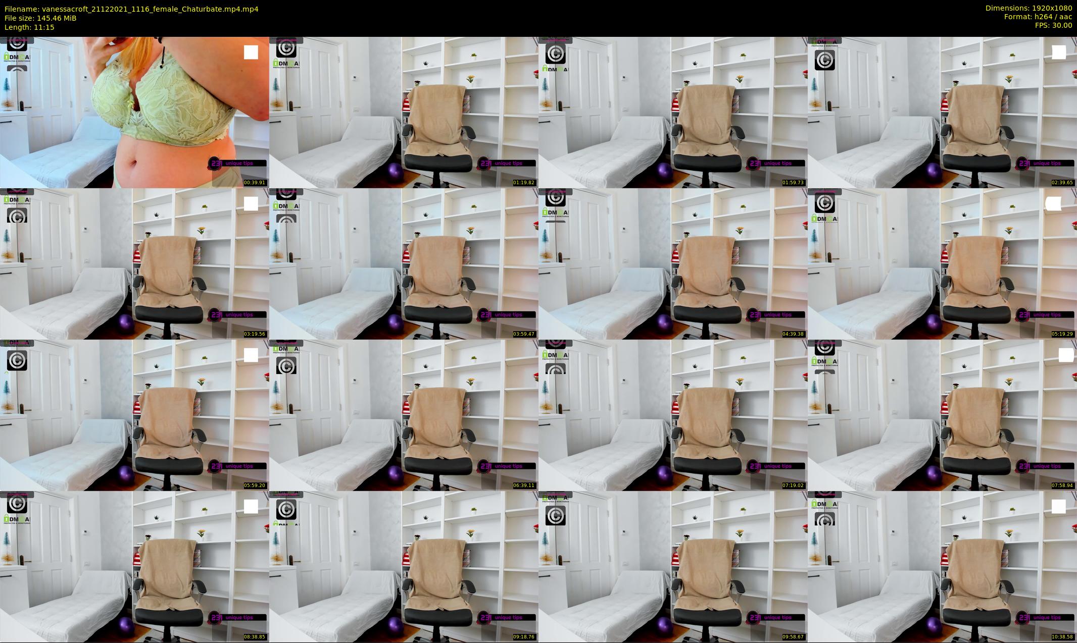 vanessacroft — 12 minute Chaturbate female cam show recording, 1080p, Dec 21, 2021