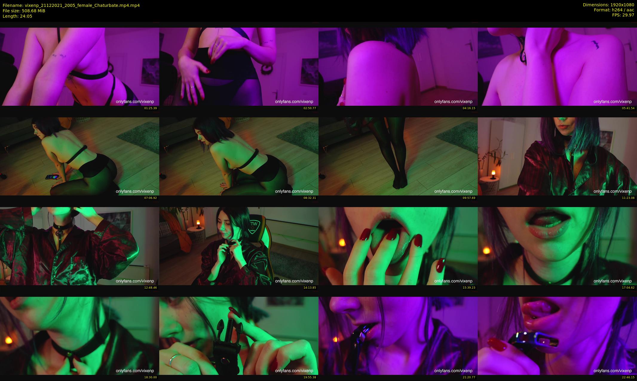 vixenp — 25 minute Chaturbate female cam show recording, 1080p, Dec 21, 2021