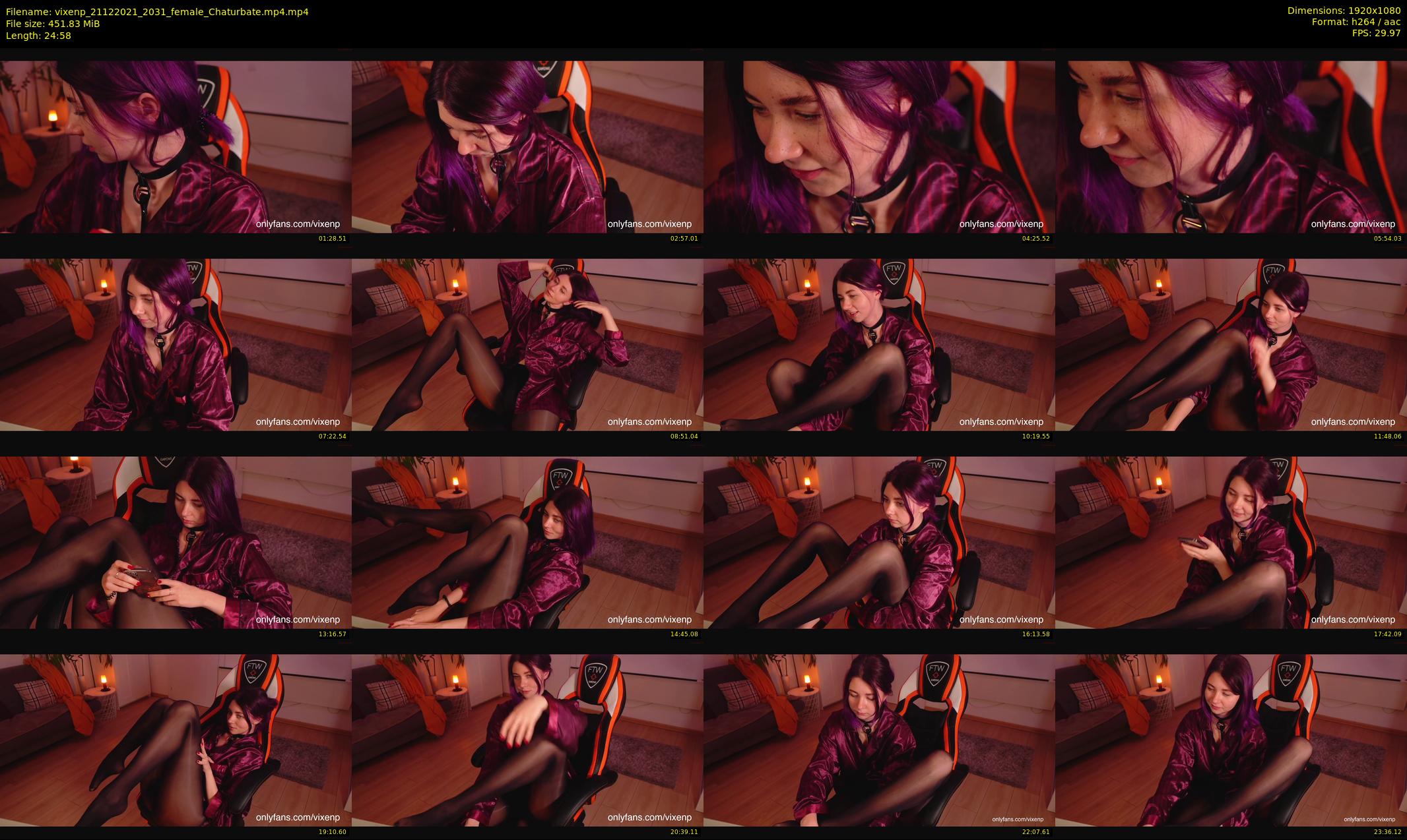 vixenp — 25 minute Chaturbate female cam show recording, 1080p, Dec 21, 2021