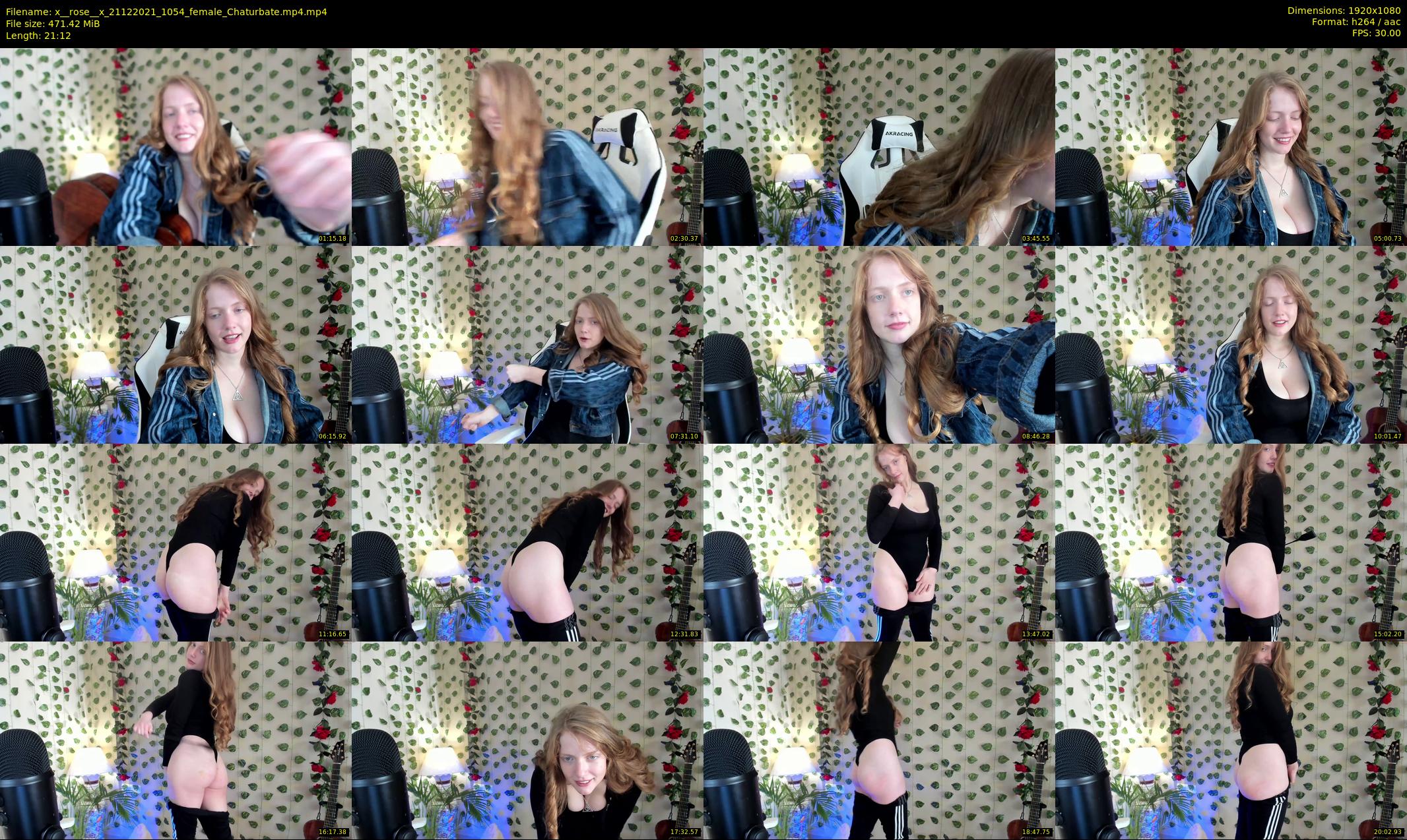 x__rose__x — 22 minute Chaturbate female cam show recording, 1080p, Dec 21, 2021