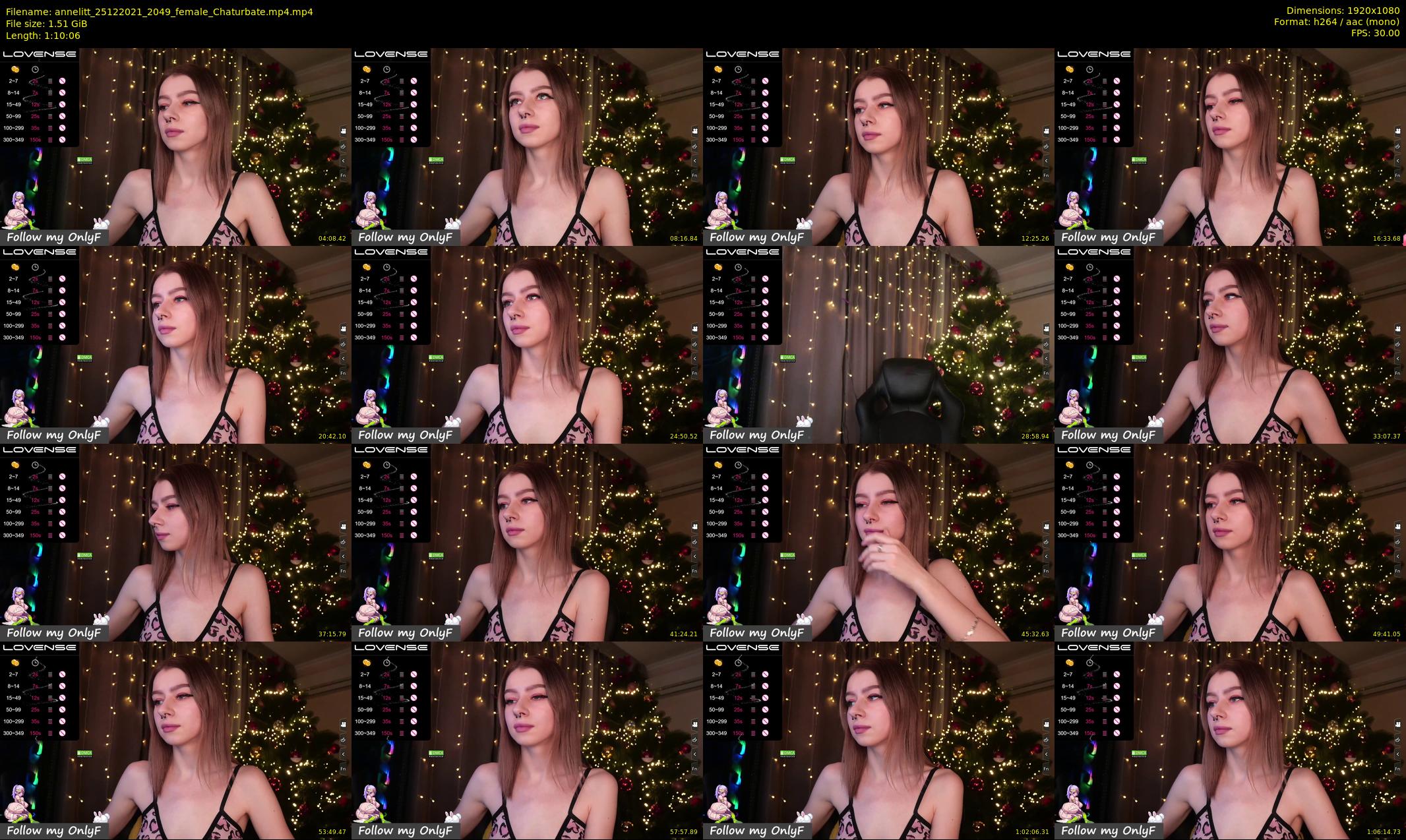 annelitt — 71 minute Chaturbate female cam show recording, 1080p, Dec 25, 2021