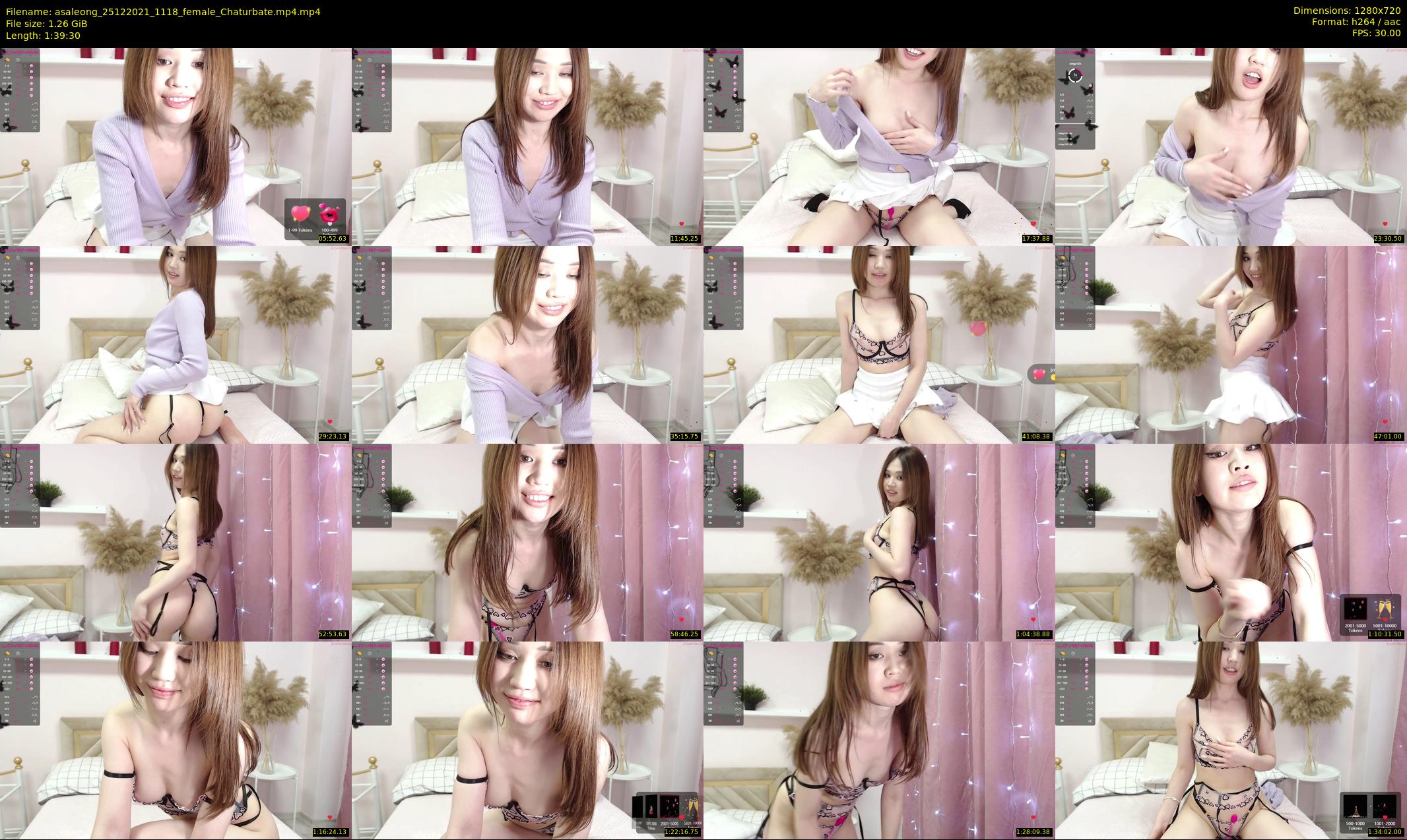 asaleong — 100 minute Chaturbate female cam show recording, 720p, Dec 25, 2021