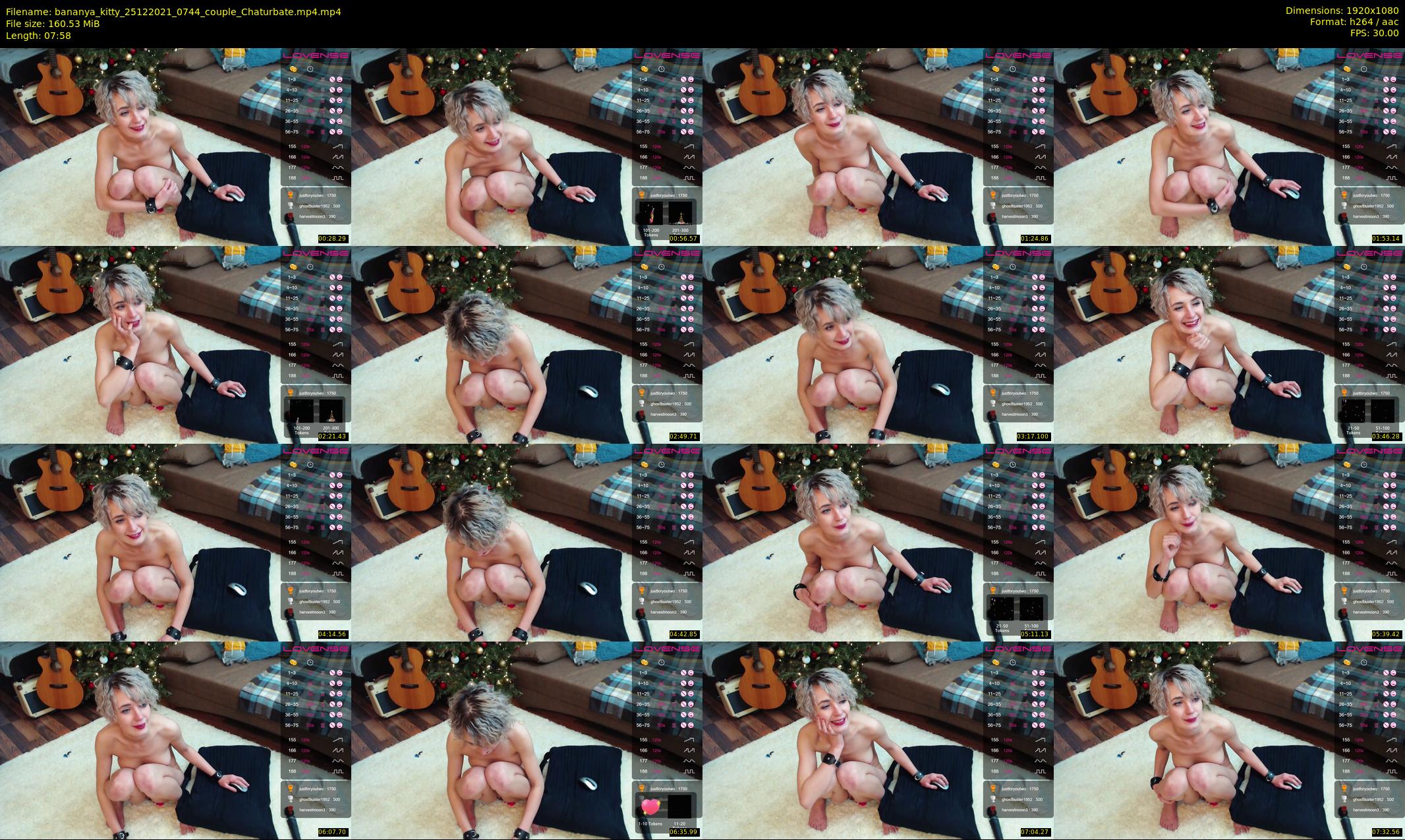 bananya_kitty — 8 minute Chaturbate couple cam show recording, 1080p, Dec 25, 2021
