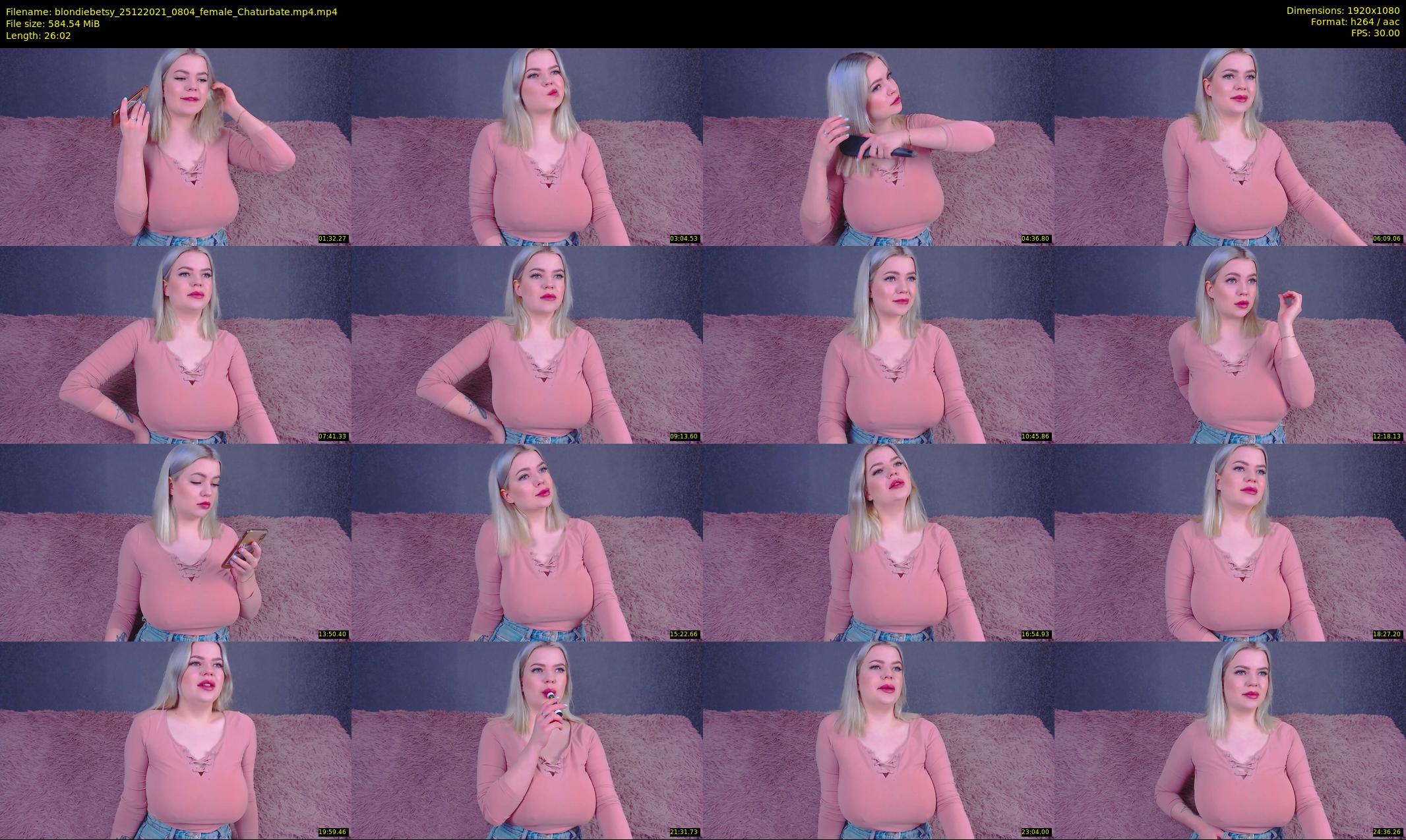 blondiebetsy — 27 minute Chaturbate female cam show recording, 1080p, Dec 25, 2021