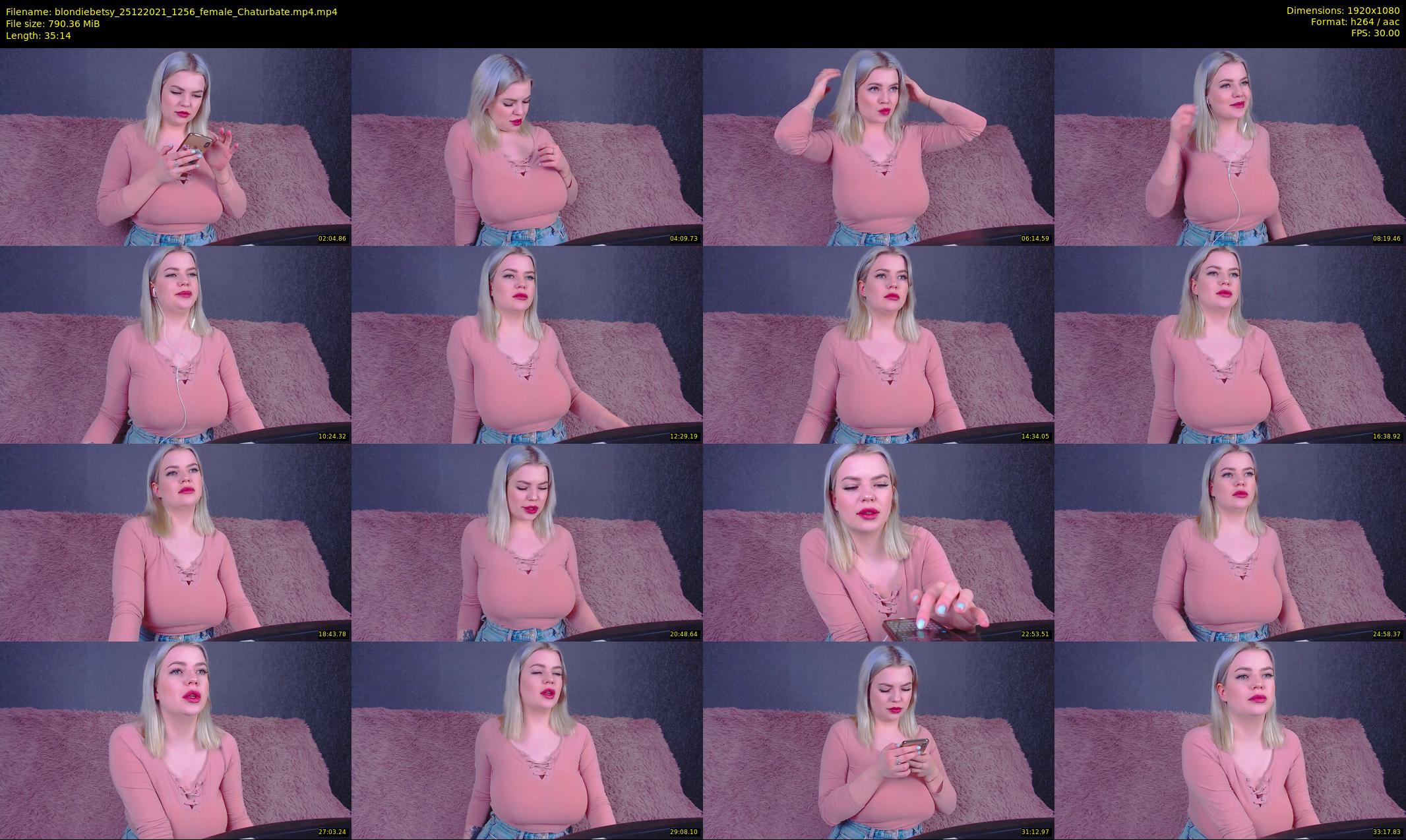 blondiebetsy — 36 minute Chaturbate female cam show recording, 1080p, Dec 25, 2021
