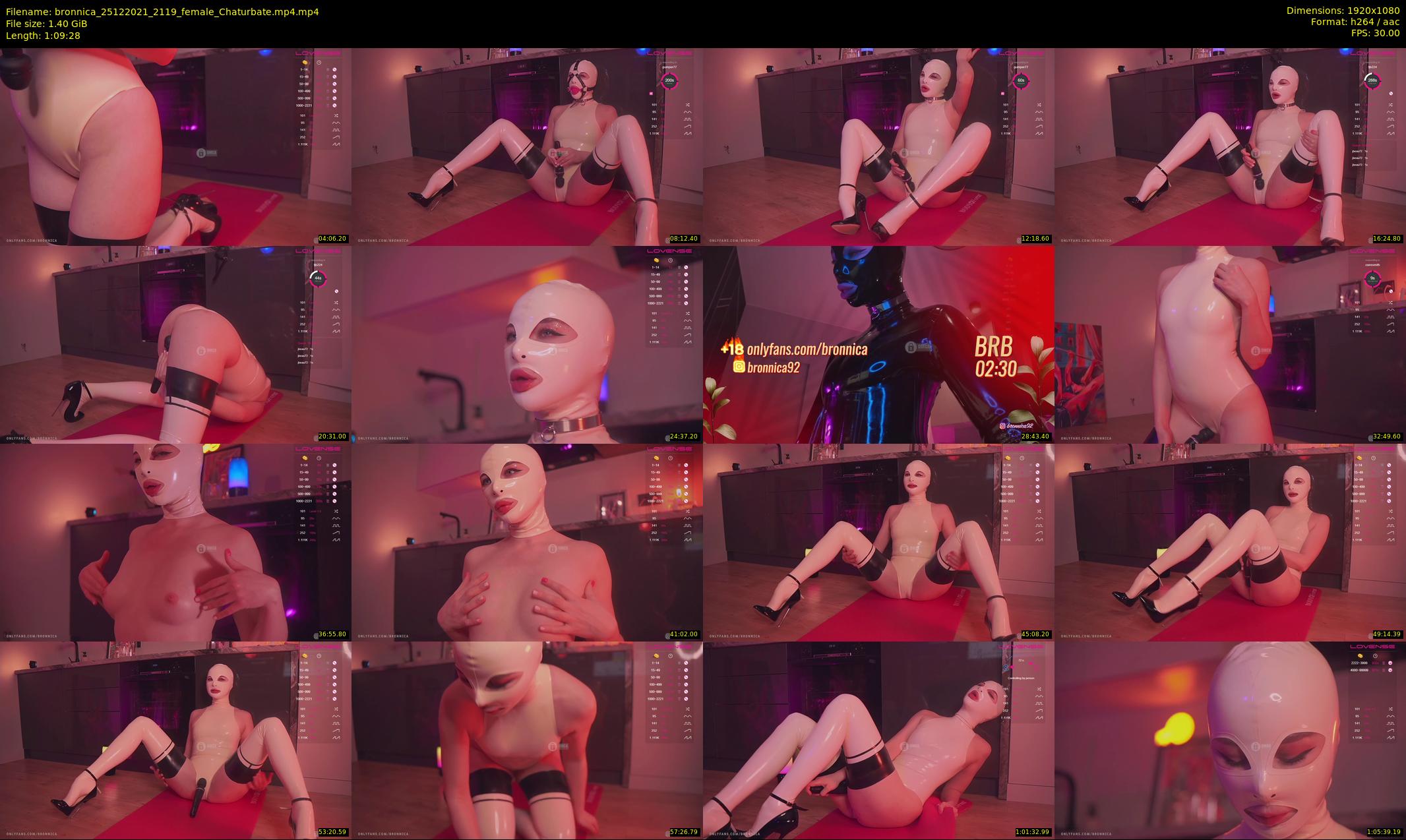 bronnica — 70 minute Chaturbate female cam show recording, 1080p, Dec 25, 2021