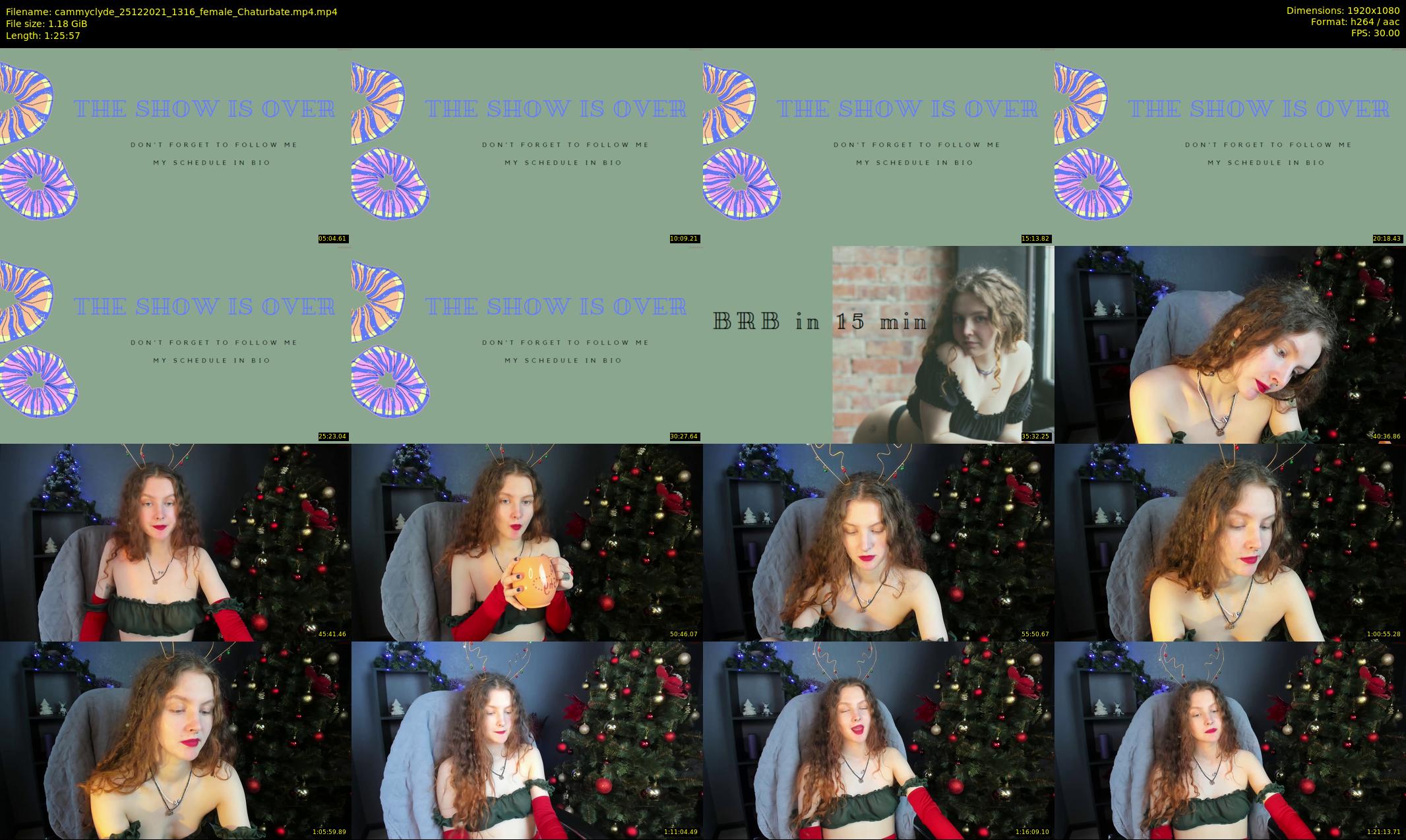 cammyclyde — 86 minute Chaturbate female cam show recording, 1080p, Dec 25, 2021