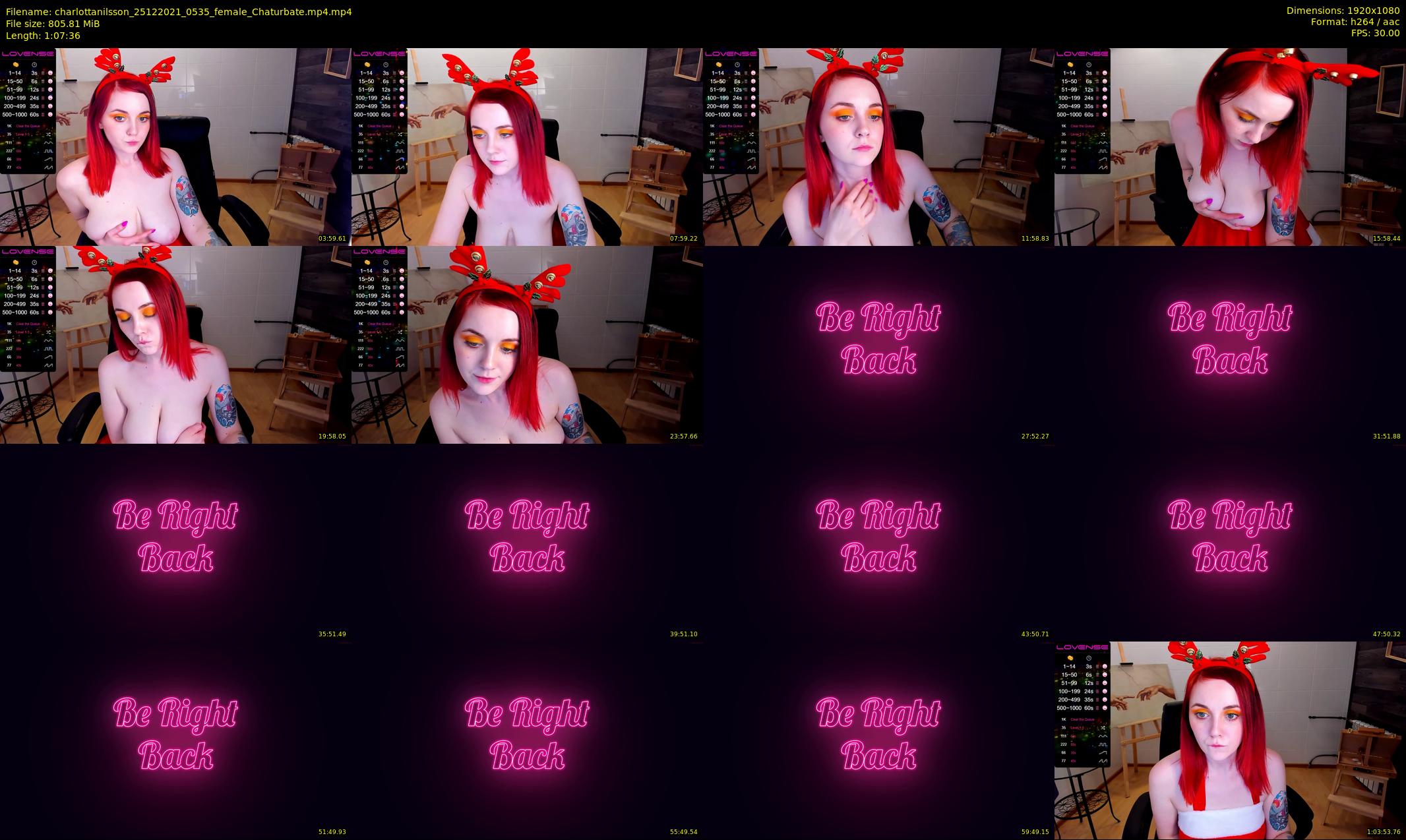 charlottanilsson — 68 minute Chaturbate female cam show recording, 1080p, Dec 25, 2021