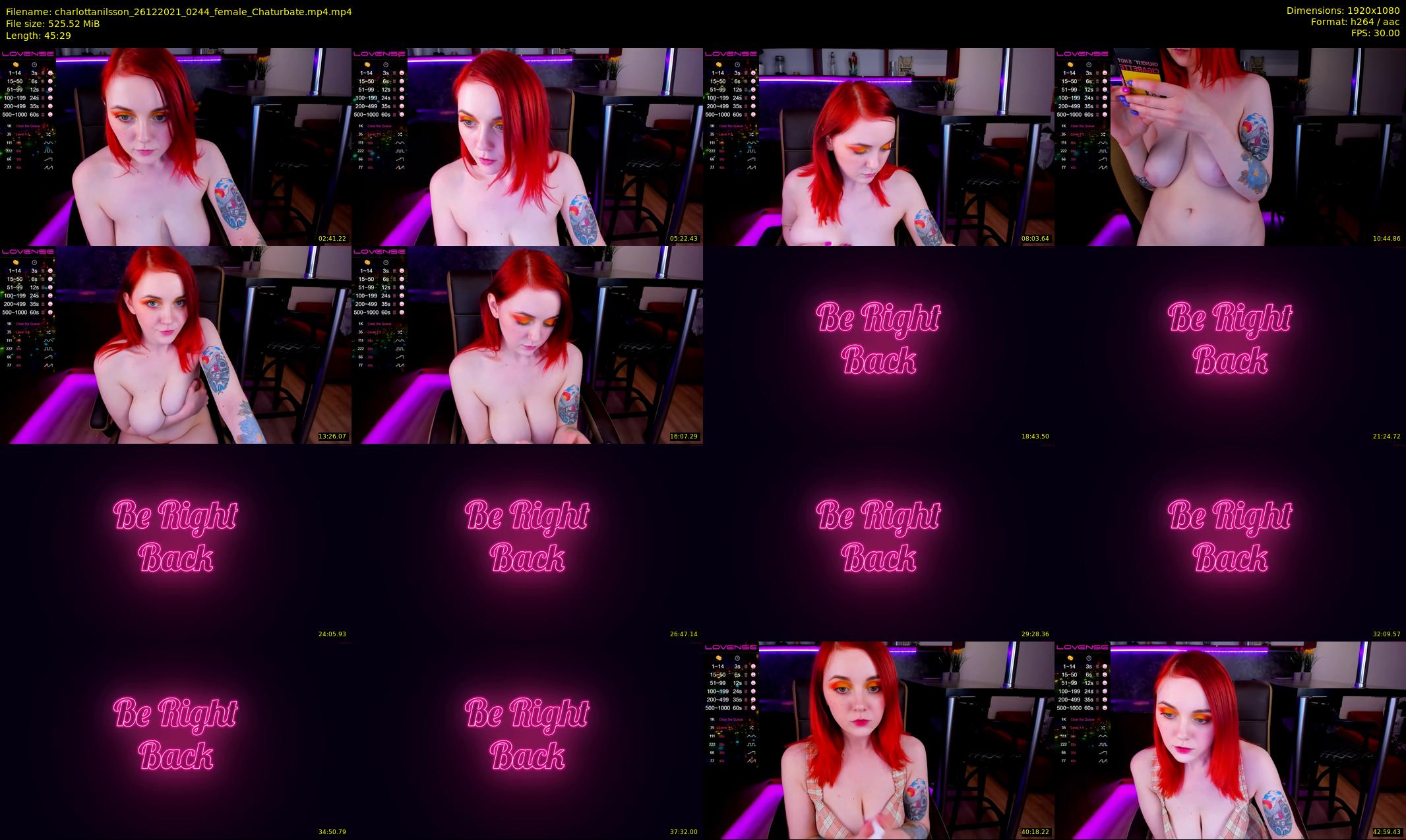 charlottanilsson — 46 minute Chaturbate female cam show recording, 1080p, Dec 26, 2021