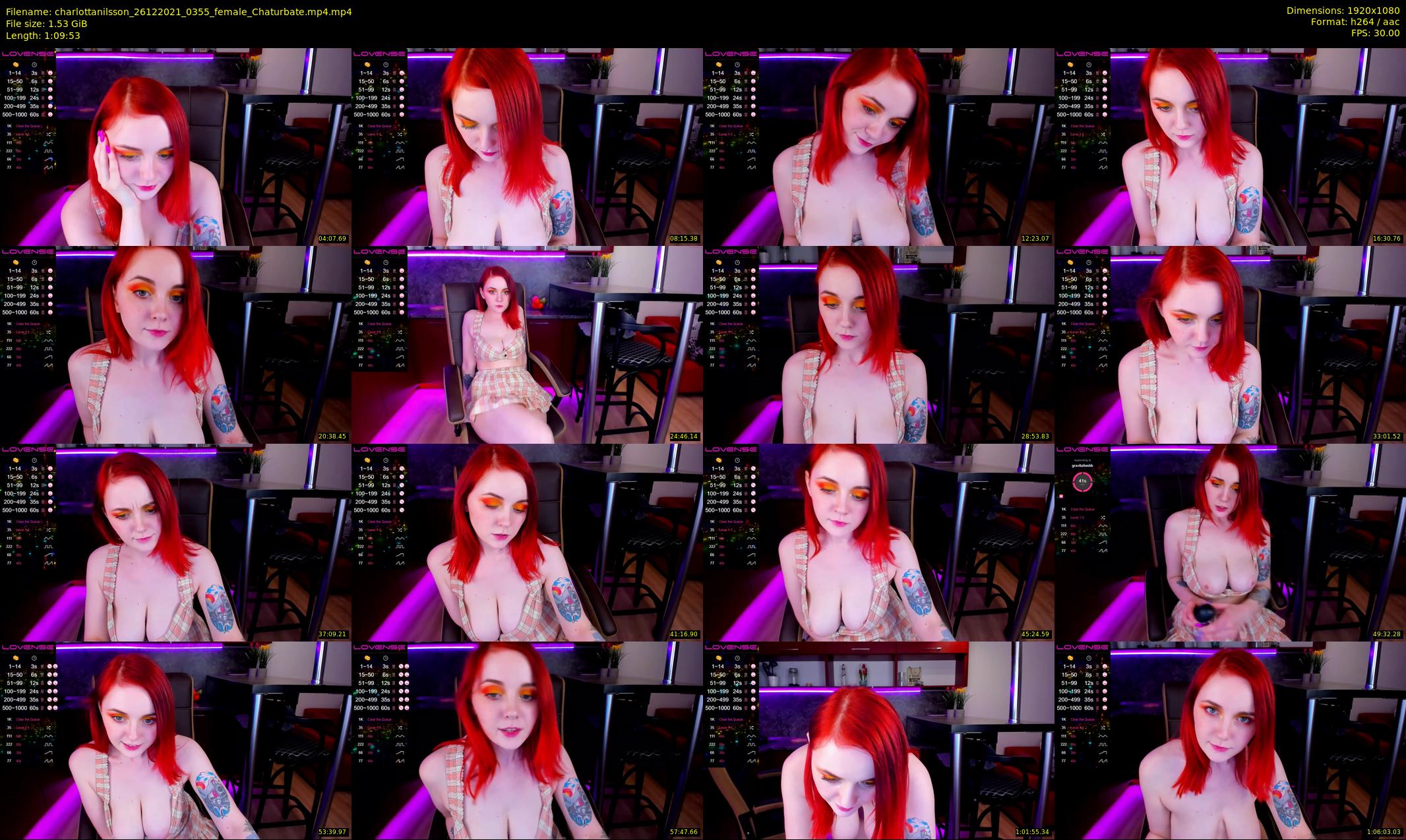 charlottanilsson — 70 minute Chaturbate female cam show recording, 1080p, Dec 26, 2021