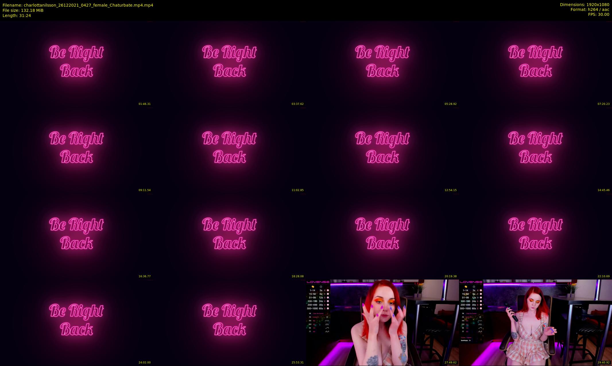 charlottanilsson — 32 minute Chaturbate female cam show recording, 1080p, Dec 26, 2021