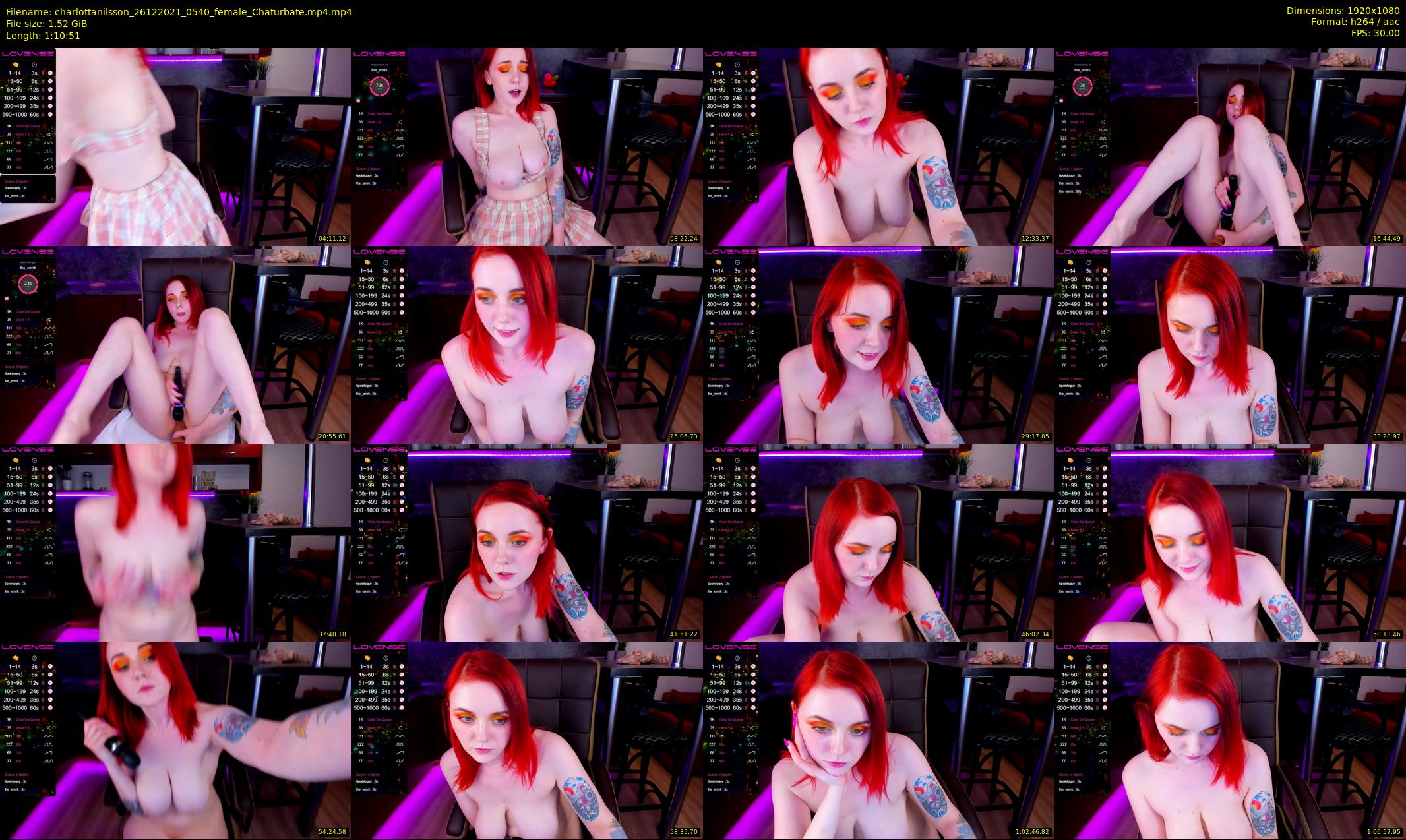 charlottanilsson — 71 minute Chaturbate female cam show recording, 1080p, Dec 26, 2021