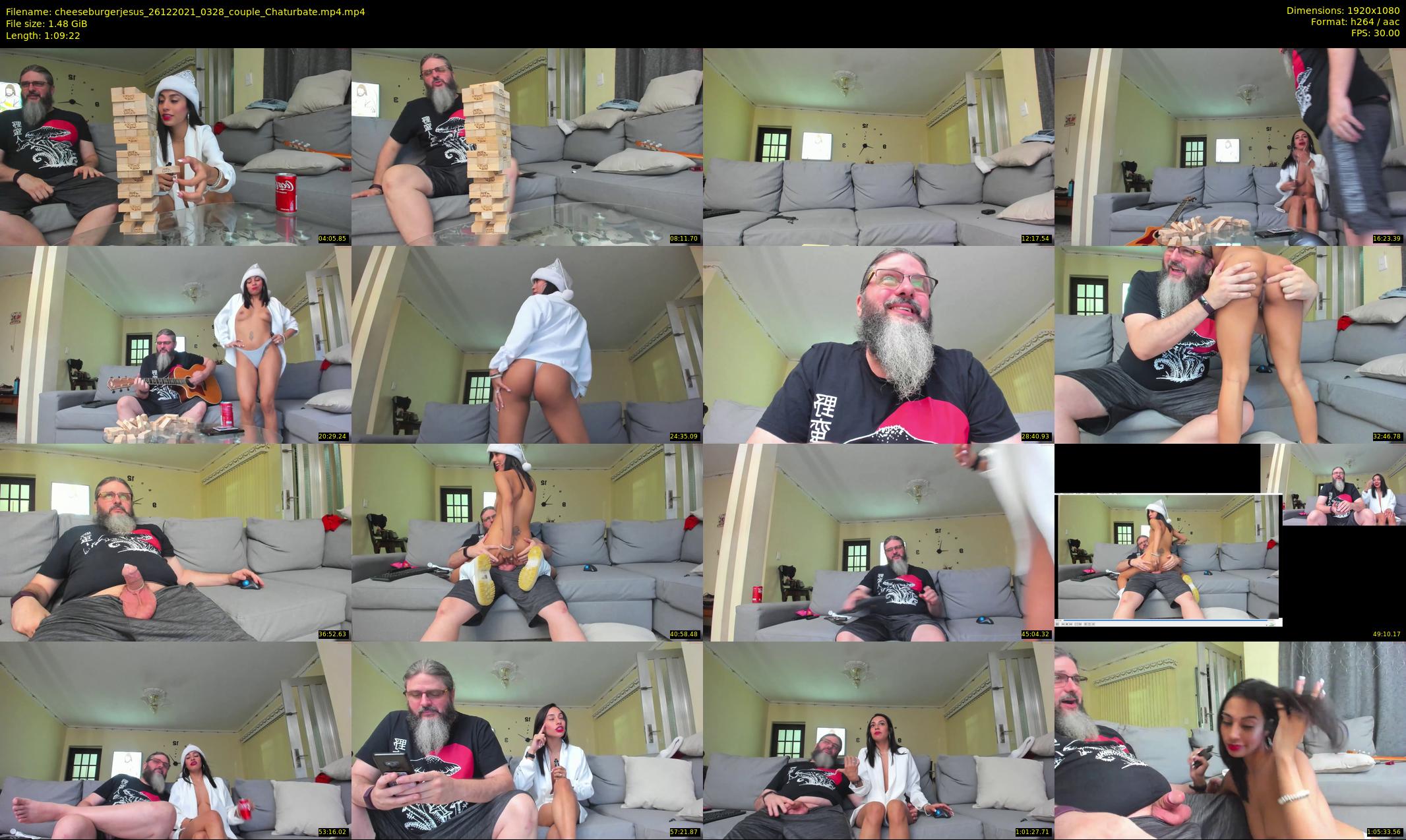 cheeseburgerjesus — 70 minute Chaturbate couple cam show recording, 1080p, Dec 26, 2021